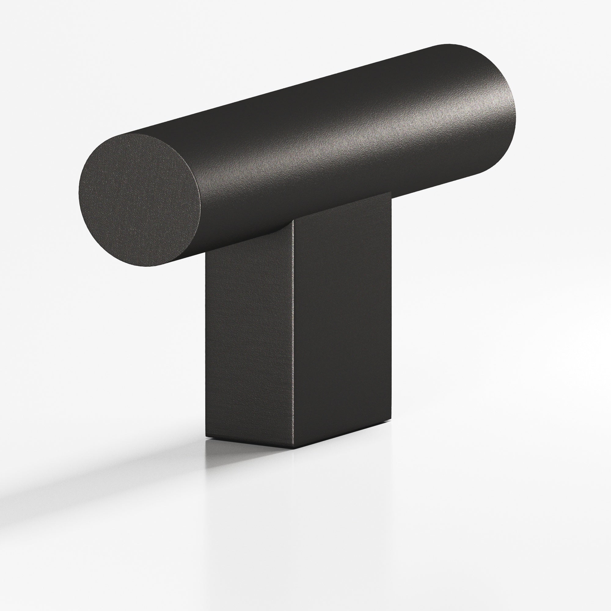 Colonial Bronze Series 534 1.5" Round Cabinet T-Knob With Rectangular Post Frost Black™ / 1.5"