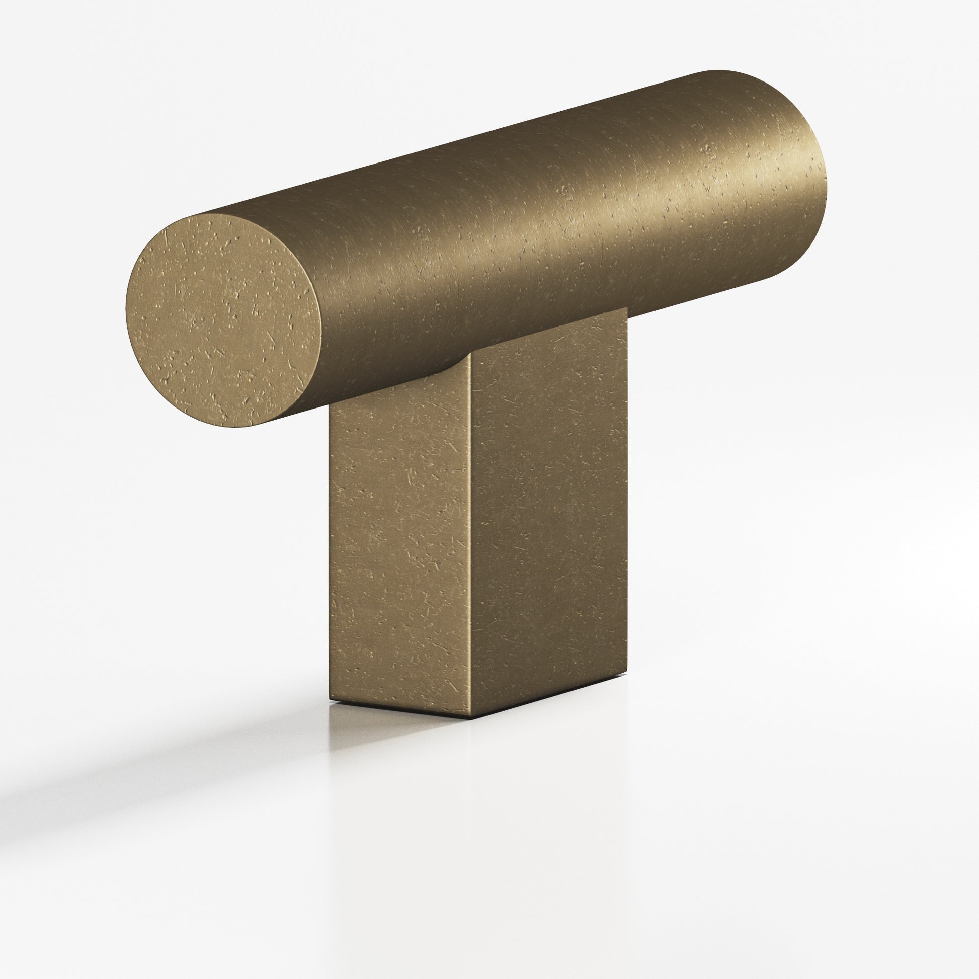 Colonial Bronze Series 534 1.5" Round Cabinet T-Knob With Rectangular Post Distressed Oil Rubbed Bronze / 1.5"