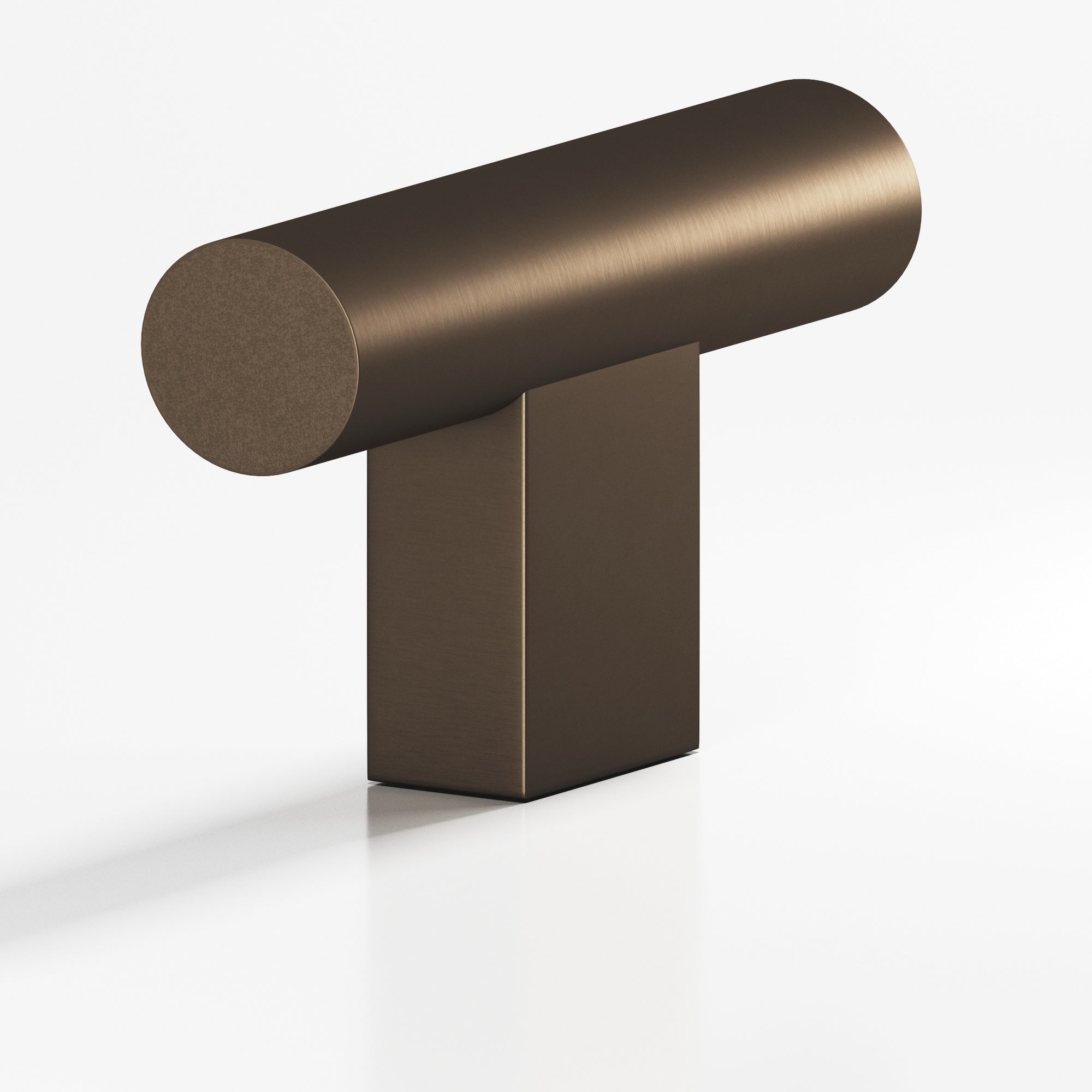 Colonial Bronze Series 534 1.5" Round Cabinet T-Knob With Rectangular Post Heritage Bronze / 1.5"