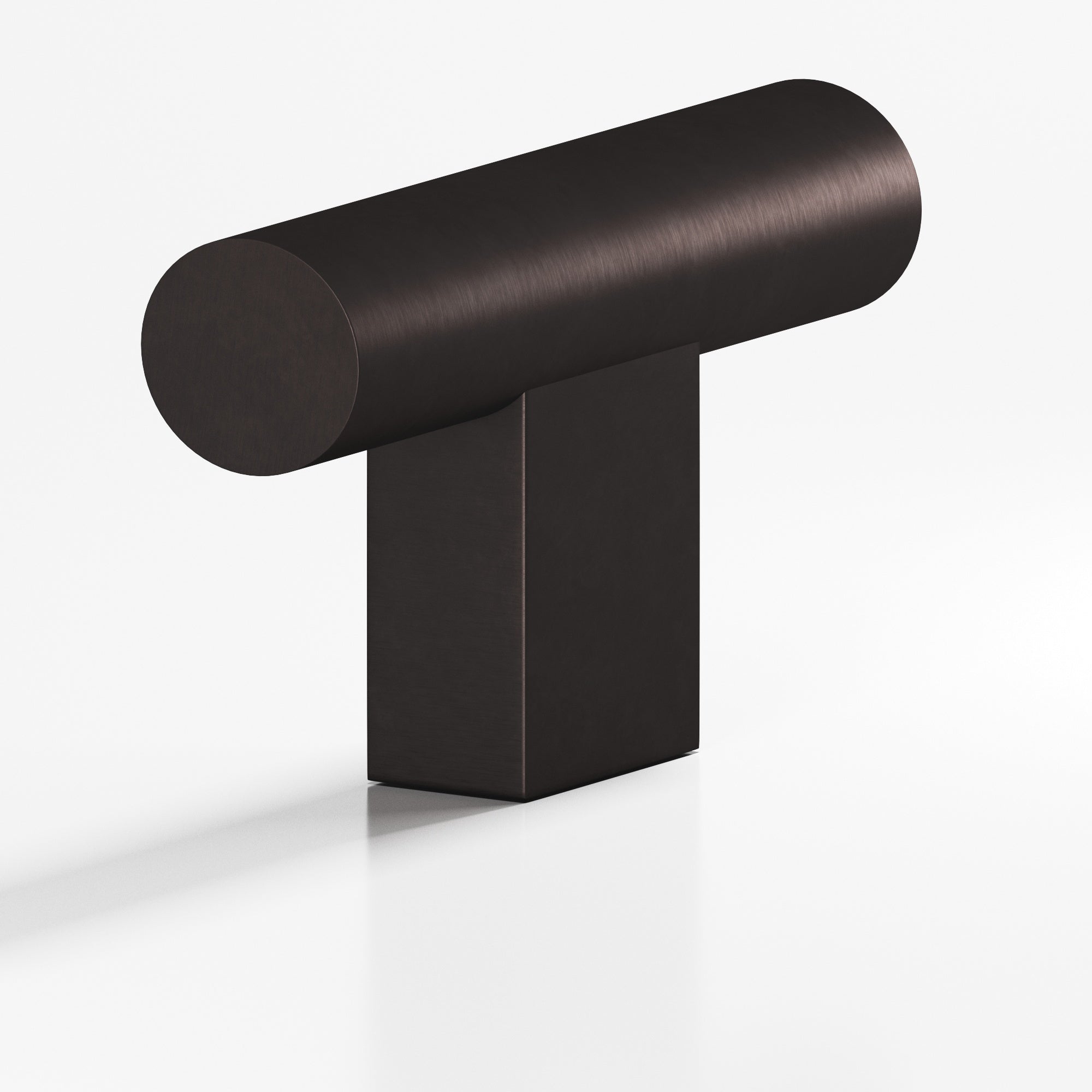 Colonial Bronze Series 534 1.5" Round Cabinet T-Knob With Rectangular Post Matte Dark Statuary Bronze / 1.5"