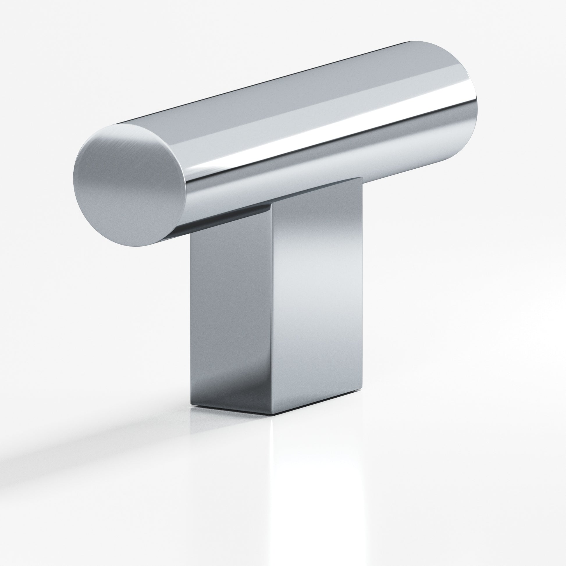 Colonial Bronze Series 534 1.5" Round Cabinet T-Knob With Rectangular Post Polished Chrome / 1.5"