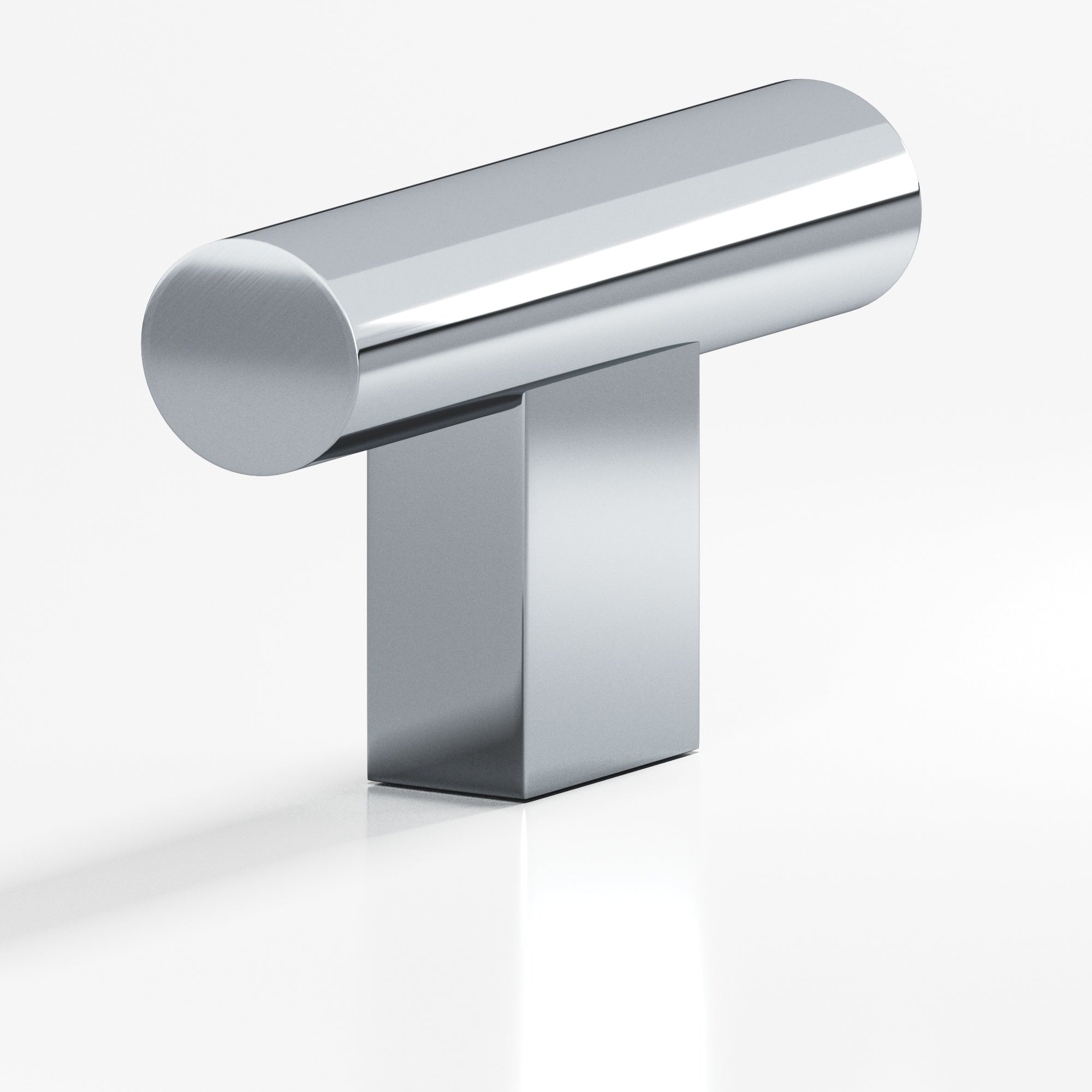 Colonial Bronze Series 534 1.5" Round Cabinet T-Knob With Rectangular Post Polished Chrome / 1.5"