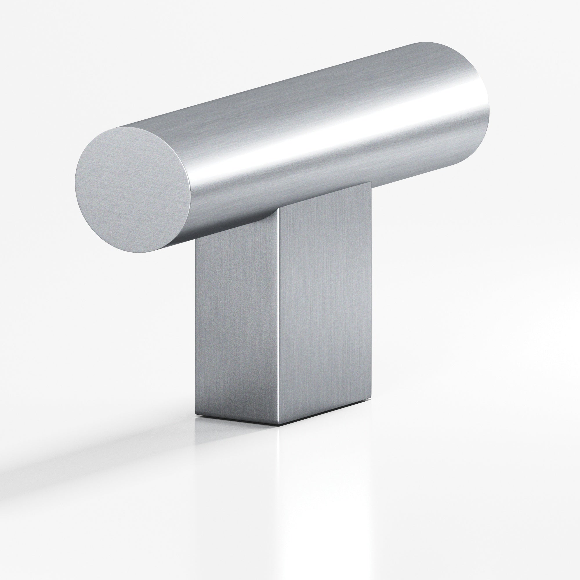 Colonial Bronze Series 534 1.5" Round Cabinet T-Knob With Rectangular Post Satin Chrome / 1.5"