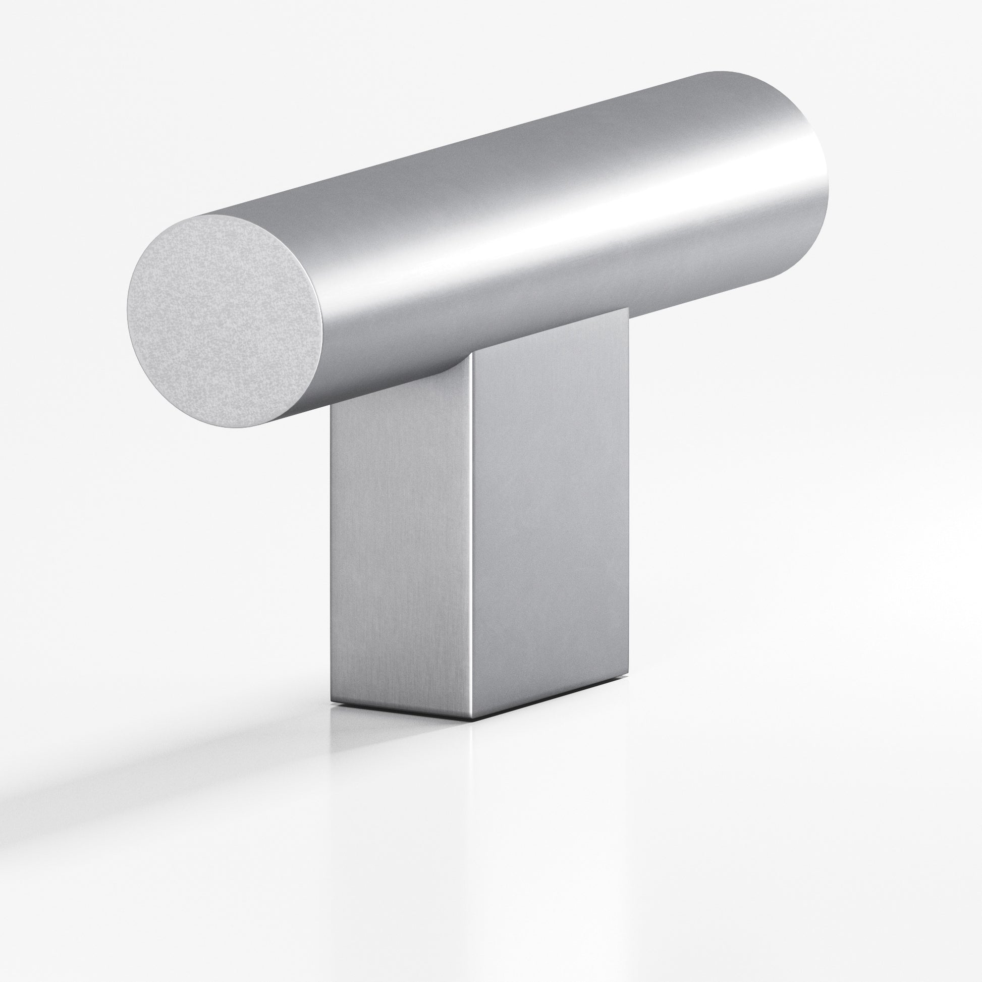 Colonial Bronze Series 534 1.5" Round Cabinet T-Knob With Rectangular Post Matte Satin Chrome / 1.5"