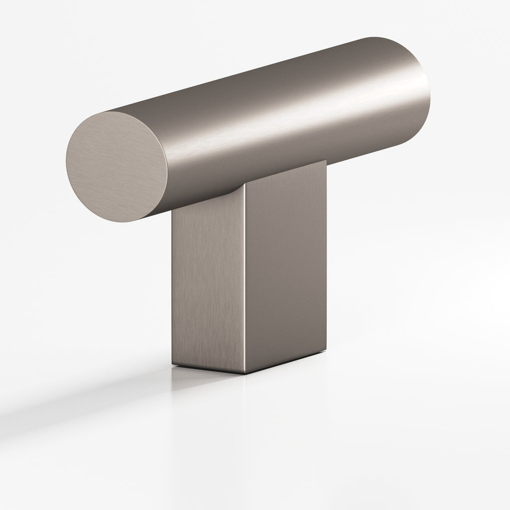 Colonial Bronze Series 534 1.5" Round Cabinet T-Knob With Rectangular Post Pewter / 1.5"