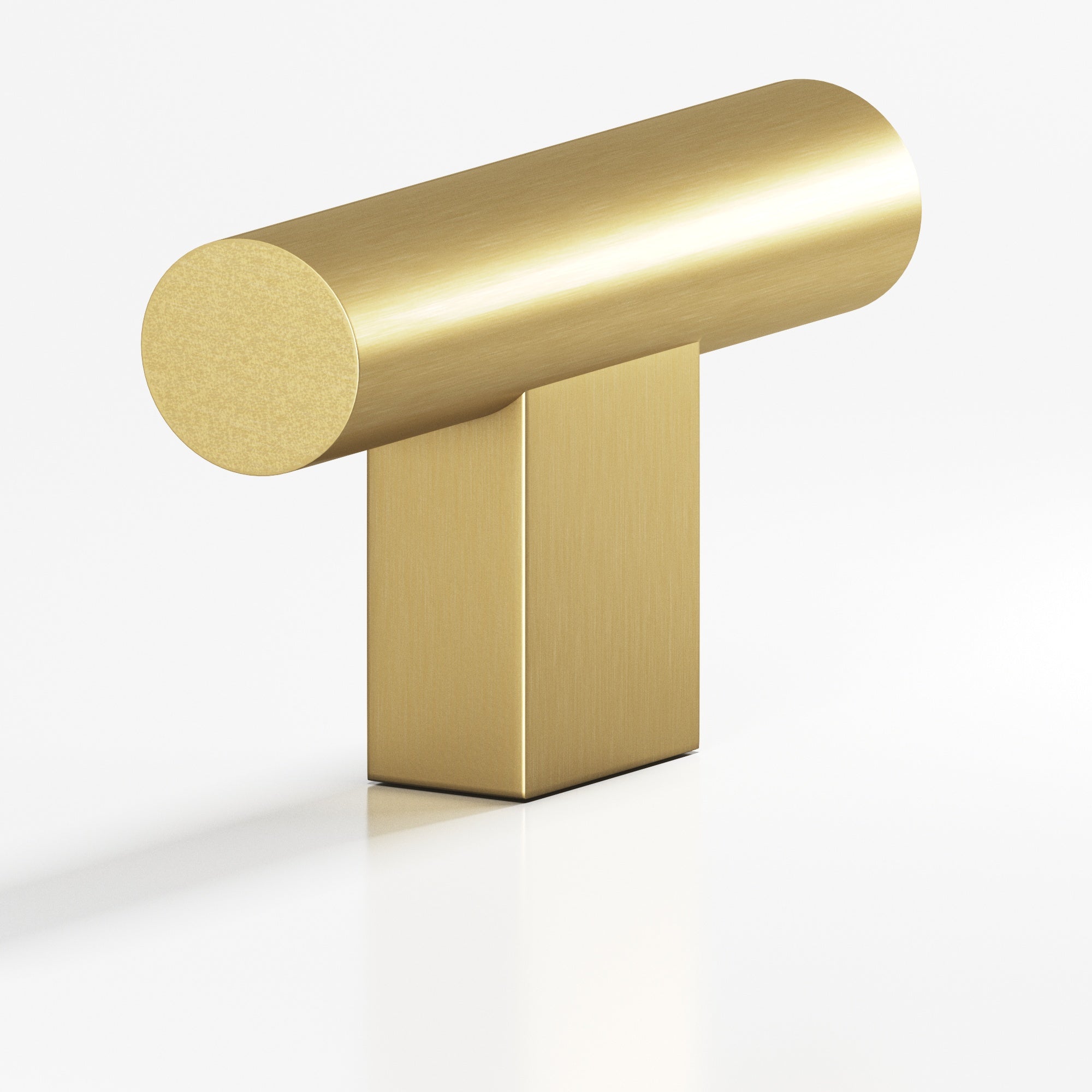 Colonial Bronze Series 534 1.5" Round Cabinet T-Knob With Rectangular Post Unlacquered Satin Brass / 1.5"