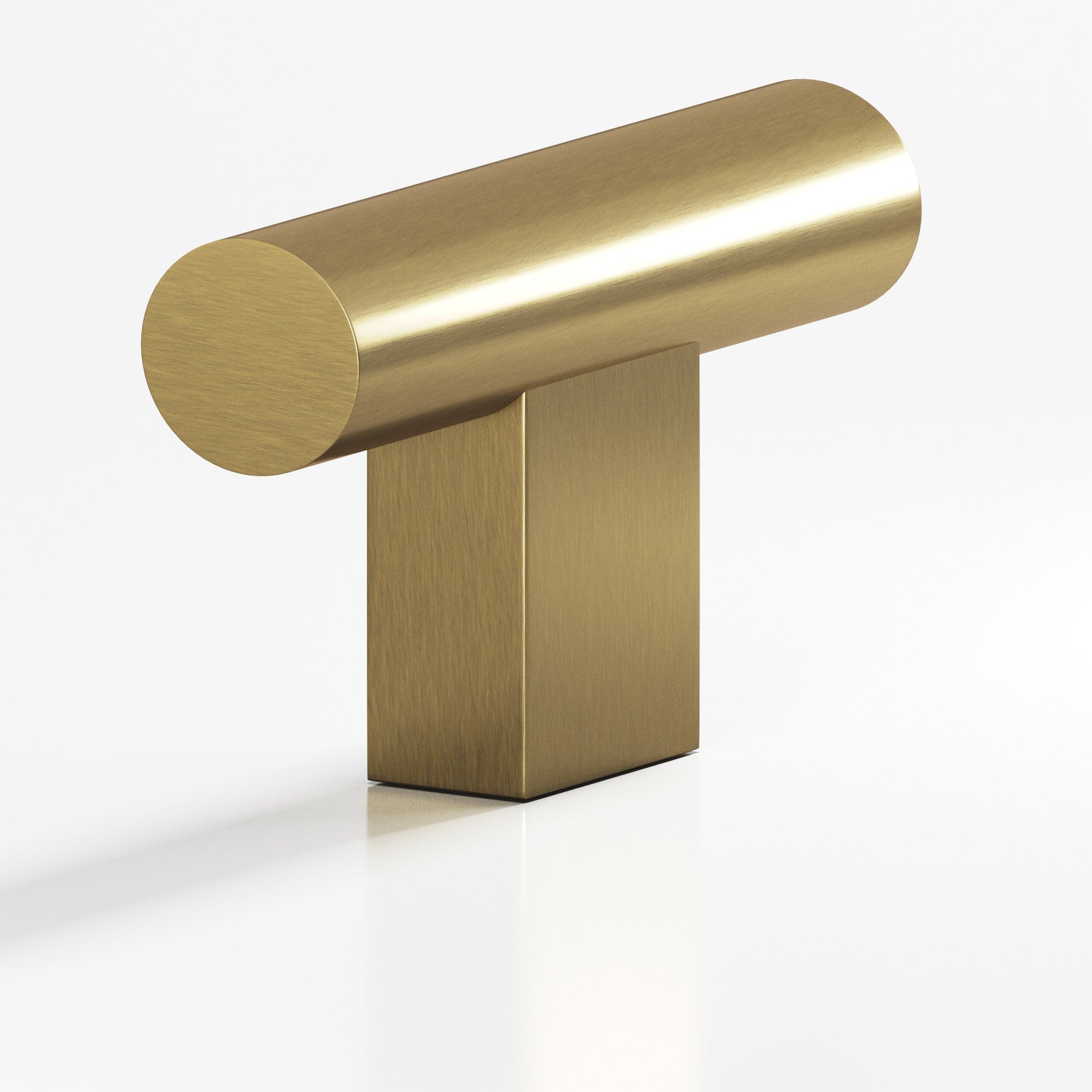 Colonial Bronze Series 534 1.5" Round Cabinet T-Knob With Rectangular Post Antique Brass / 1.5"