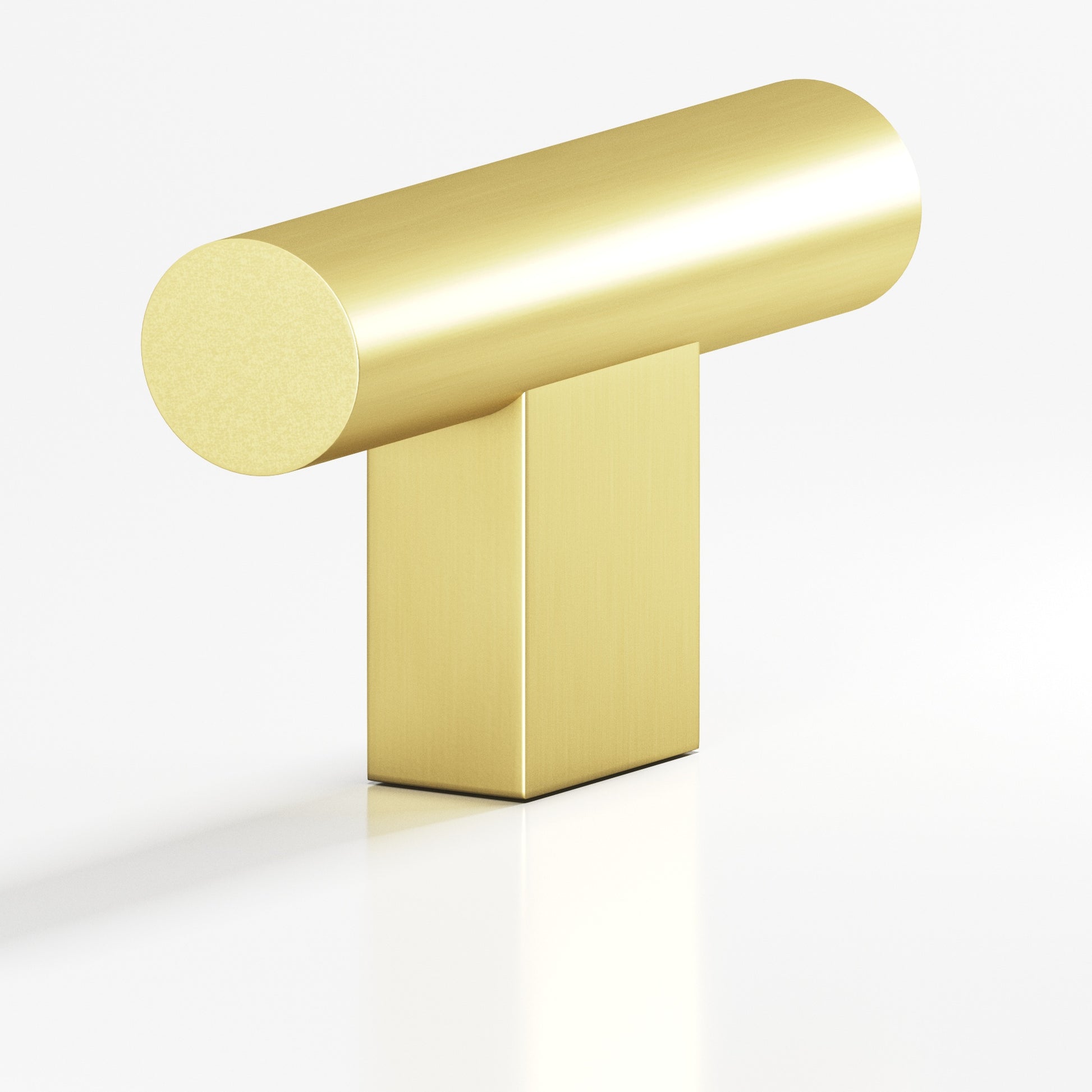 Colonial Bronze Series 534 1.5" Round Cabinet T-Knob With Rectangular Post Matte Satin Brass / 1.5"