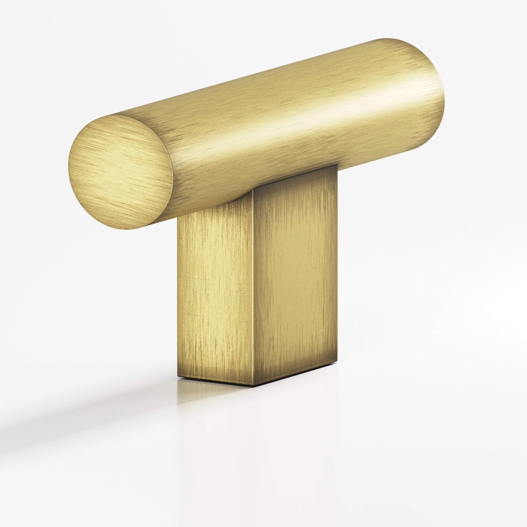 Colonial Bronze Series 534 1.5" Round Cabinet T-Knob With Rectangular Post Matte Antique Satin Brass / 1.5"