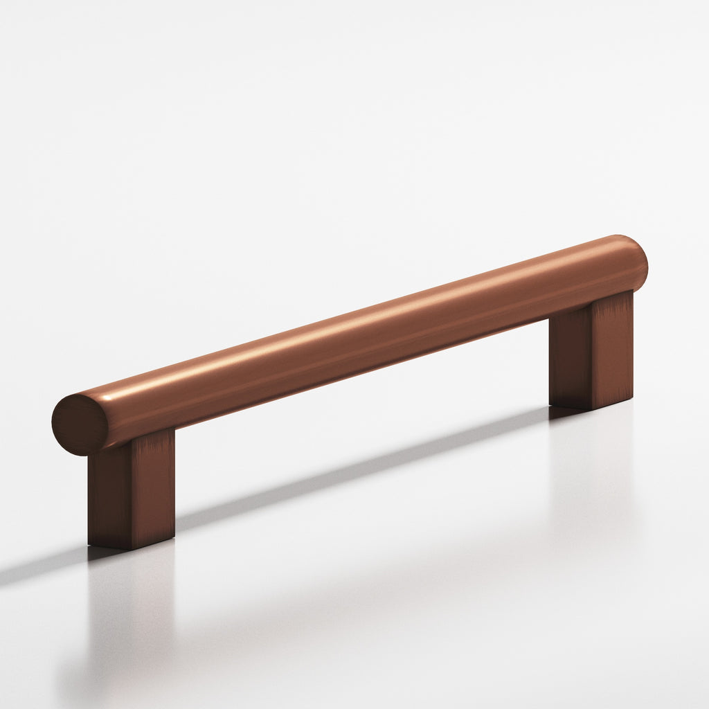 Colonial Bronze Series 535 4" Round Cabinet Pull With Rectangular Posts Matte Antique Copper / 4"