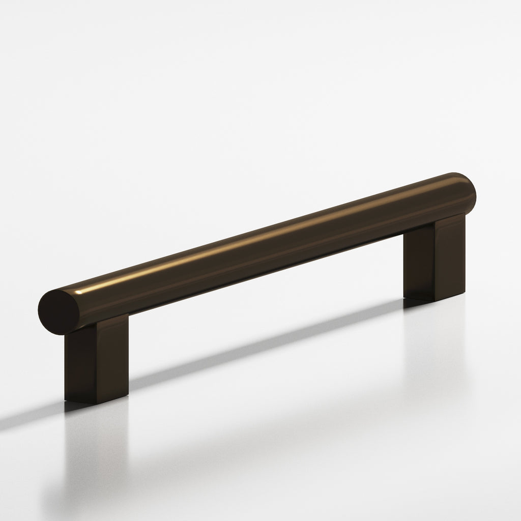Colonial Bronze Series 535 4" Round Cabinet Pull With Rectangular Posts Oil Rubbed Bronze / 4"