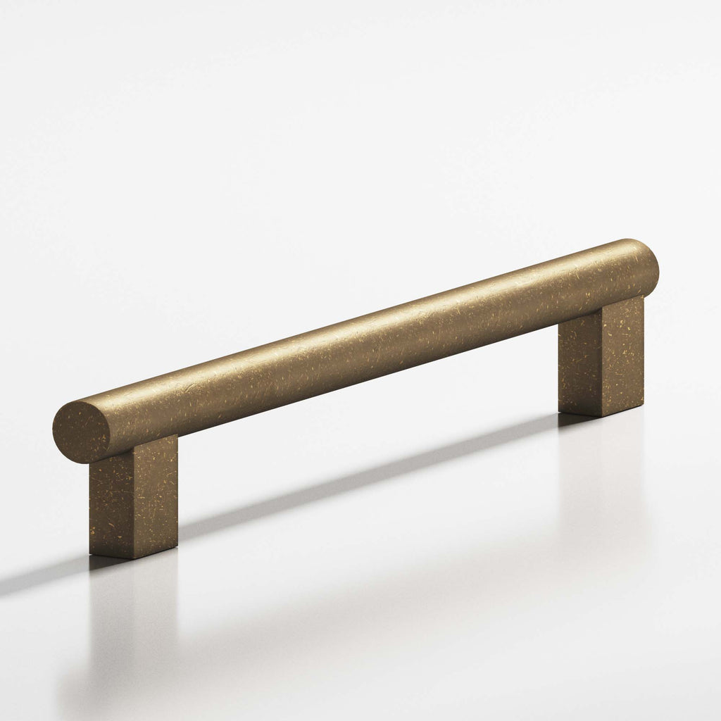 Colonial Bronze Series 535 4" Round Cabinet Pull With Rectangular Posts Distressed Oil Rubbed Bronze / 4"