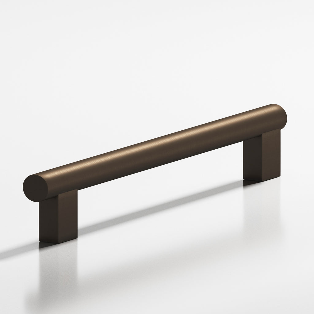 Colonial Bronze Series 537 6" Round Cabinet Pull With Rectangular Posts Heritage Bronze / 6"