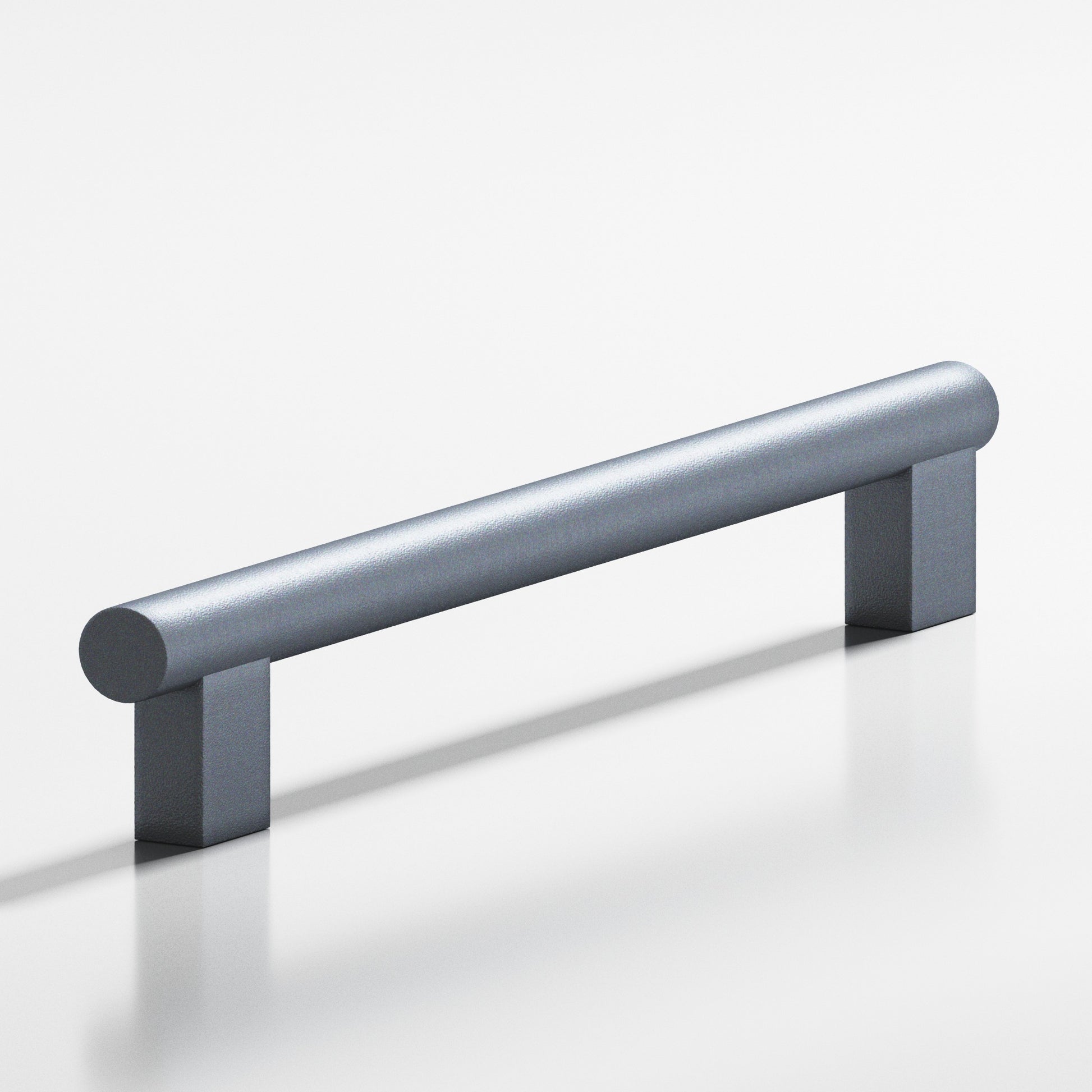 Colonial Bronze Series 538 24" Round Appliance Pull With Rectangular Posts Frost Chrome™ / 24"