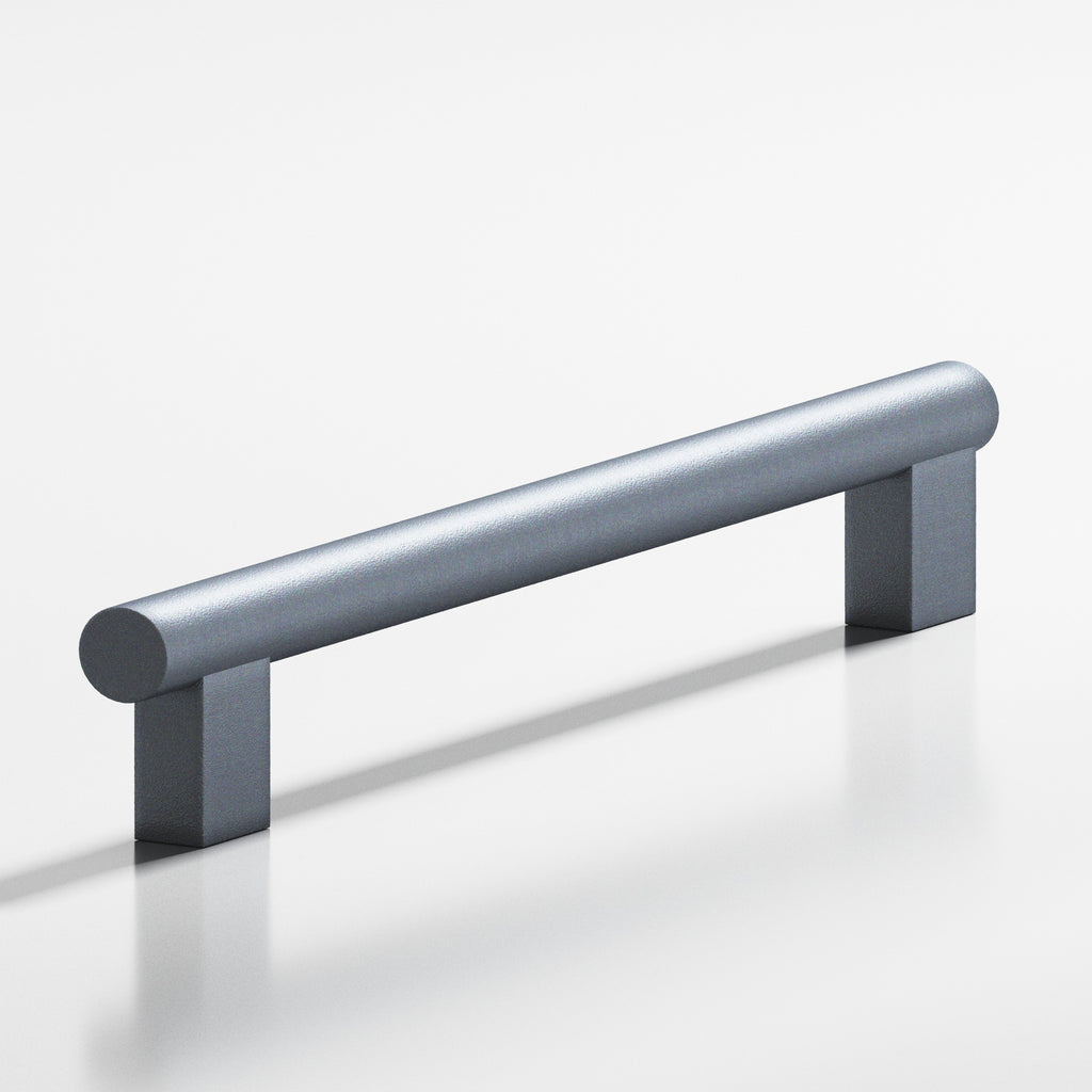 Colonial Bronze Series 535 8" Round Cabinet Pull With Rectangular Posts Frost Chrome™ / 8"