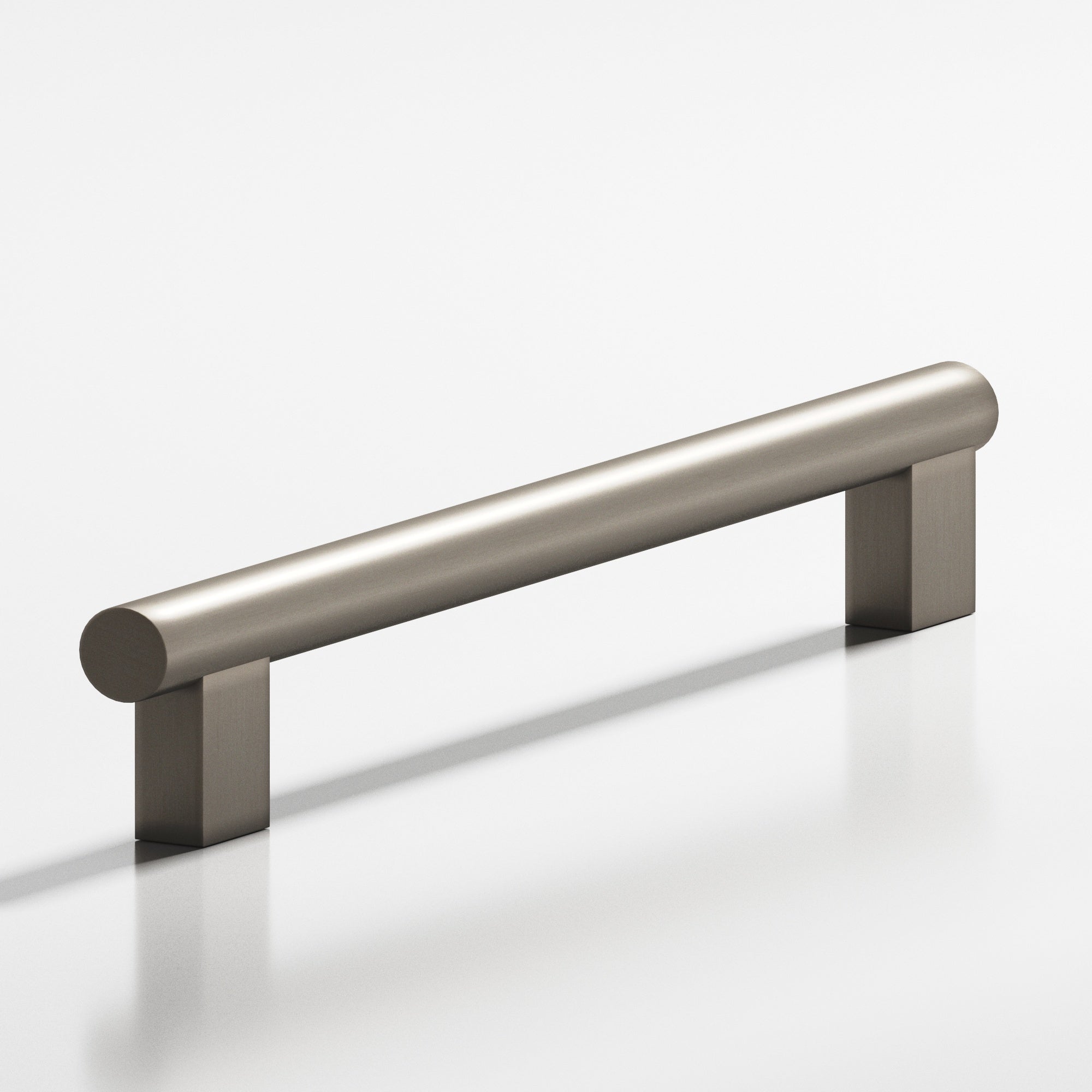 Colonial Bronze Series 535 4" Round Cabinet Pull With Rectangular Posts Matte Pewter / 4"