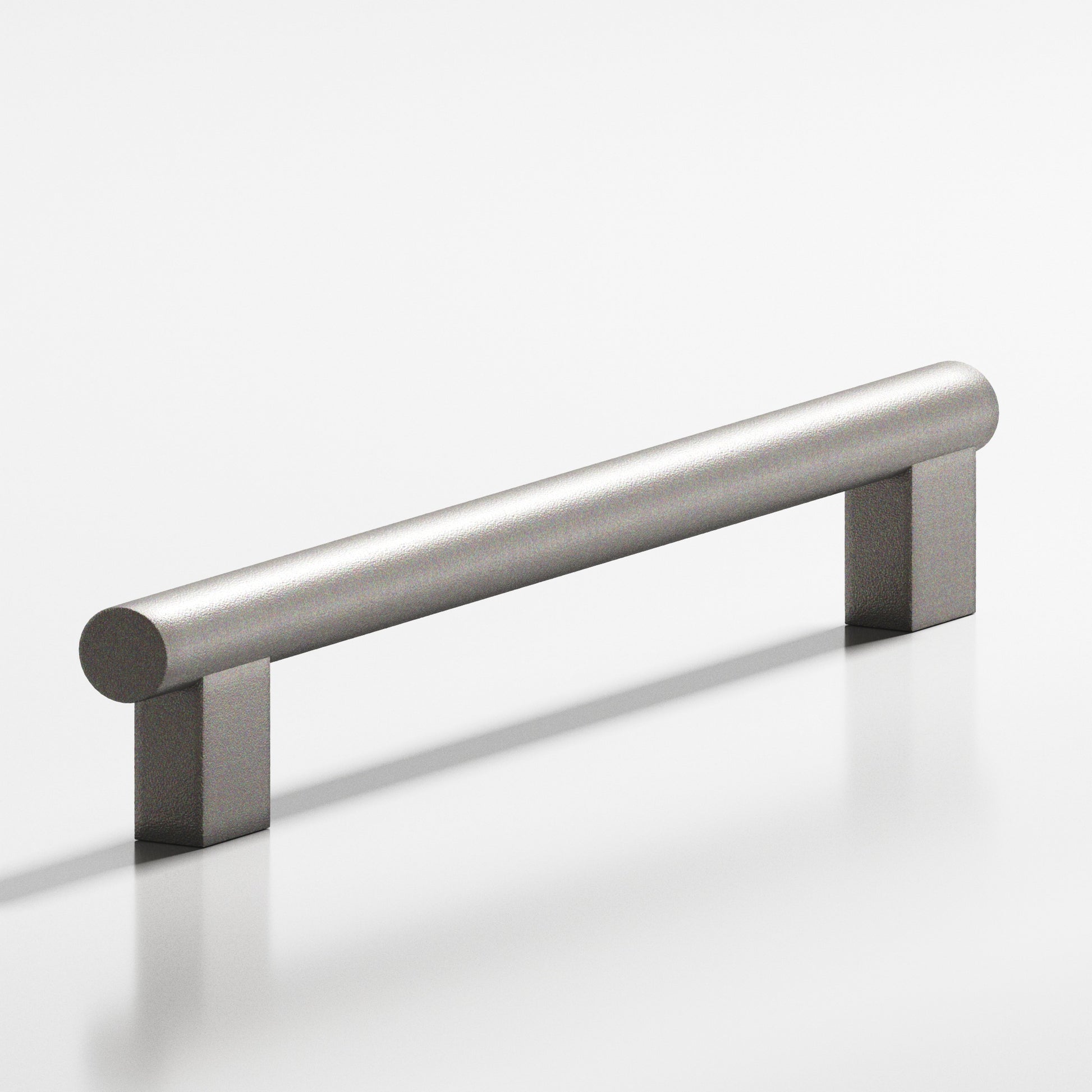 Colonial Bronze Series 537 6" Round Cabinet Pull With Rectangular Posts Frost Nickel™ / 6"