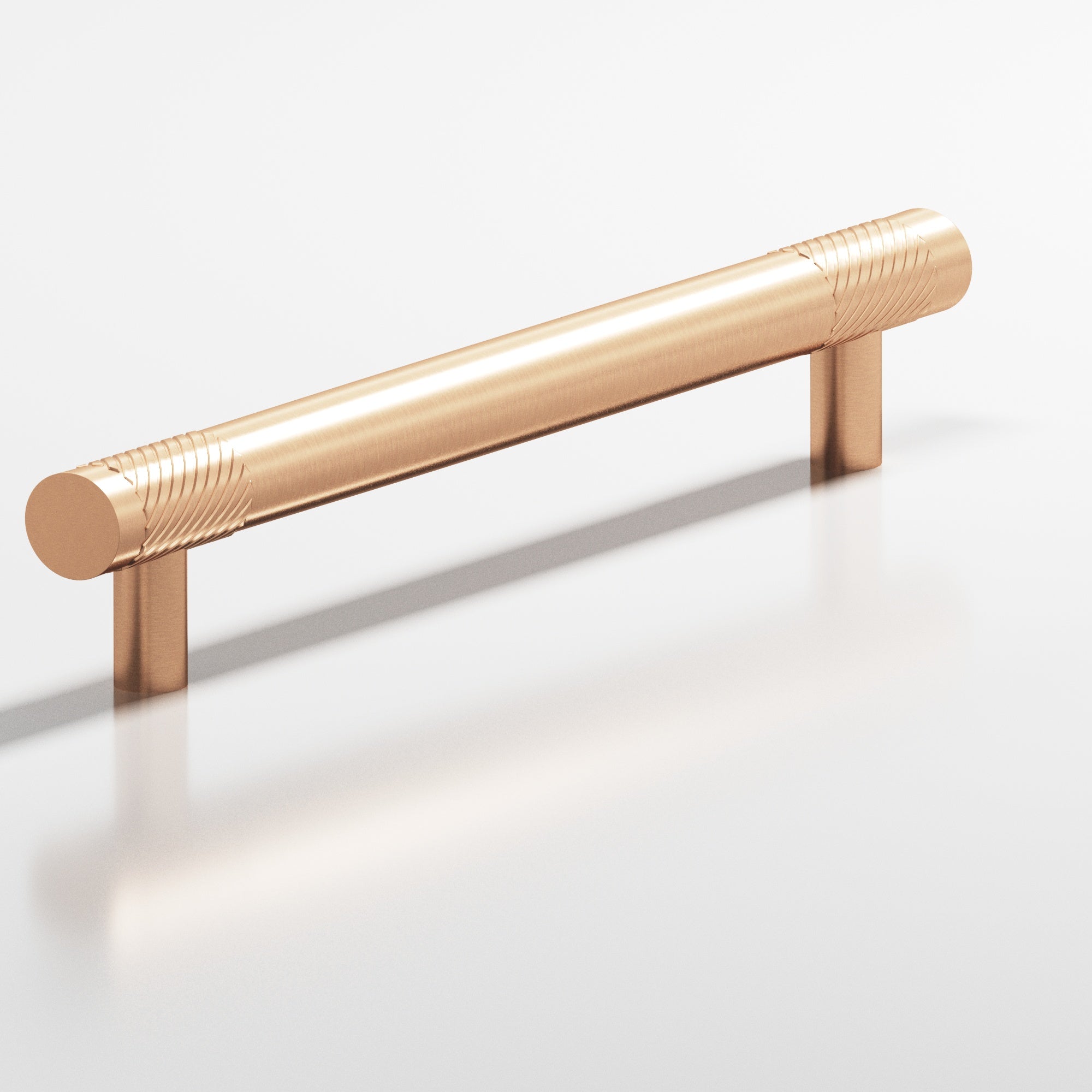 Colonial Bronze Series 566 24" Round Banded And Single-Knurled Appliance Pull With Straight Posts Satin Bronze / 24"