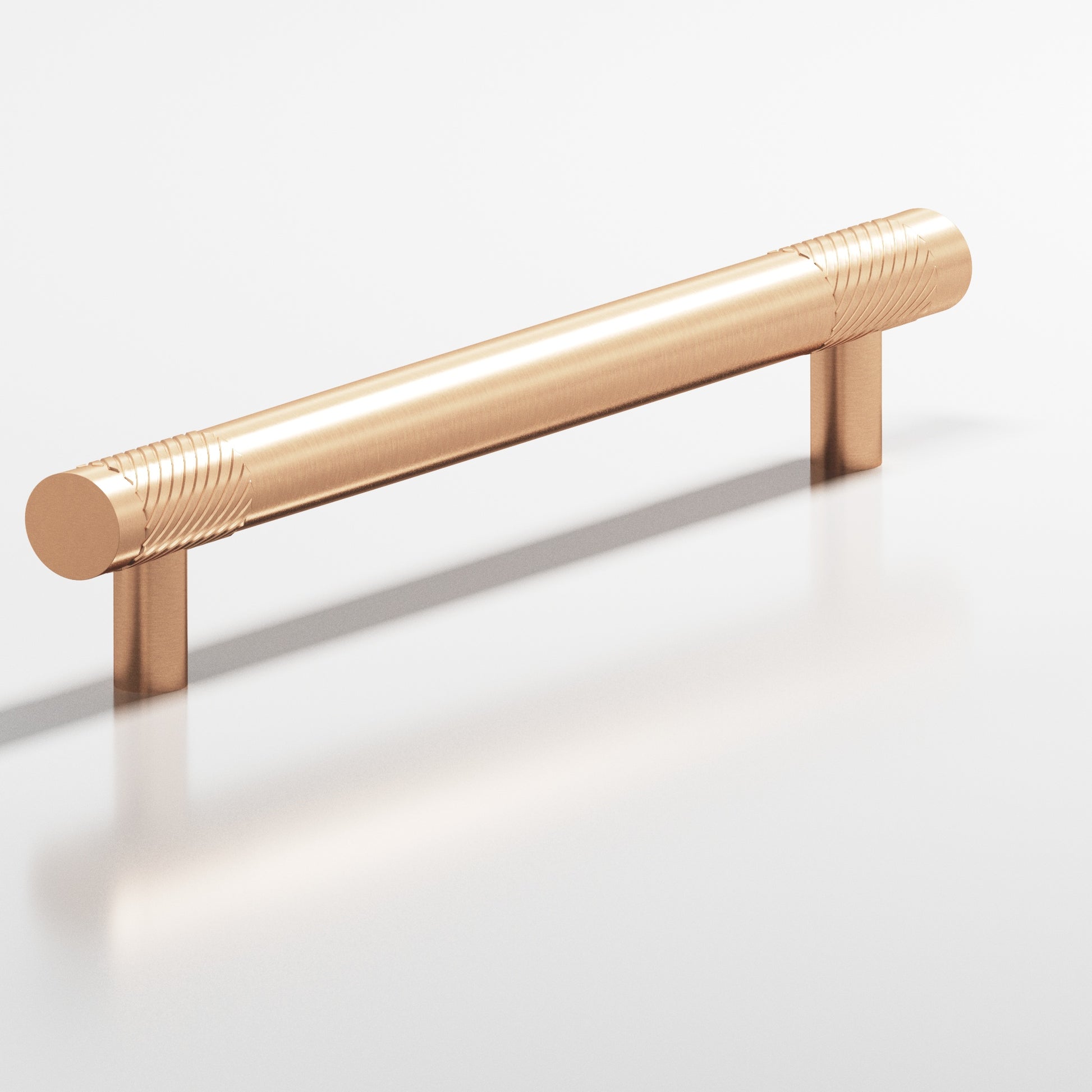 Colonial Bronze Series 566 10" Round Banded And Single-Knurled Appliance Pull With Straight Posts Satin Bronze / 10"