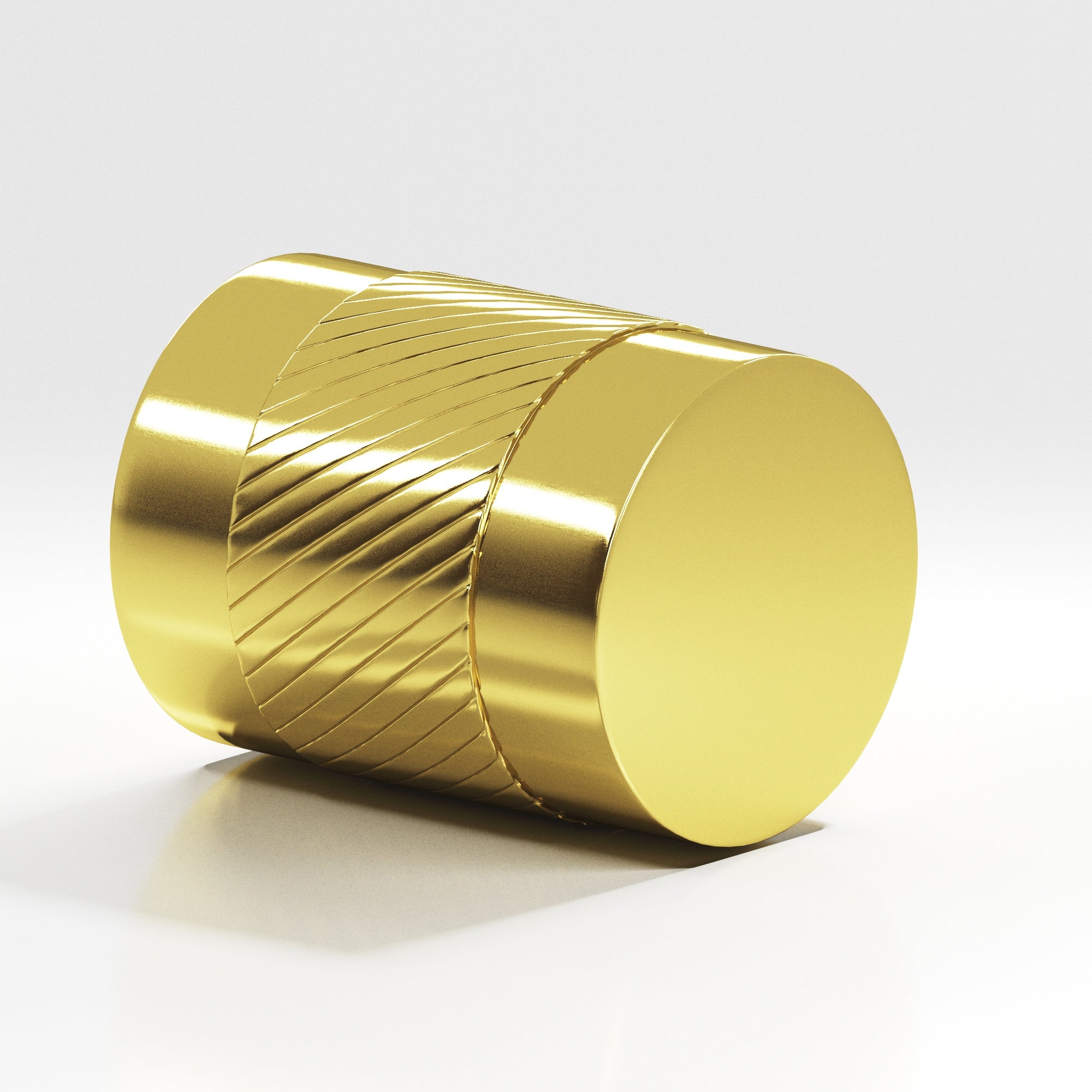 Colonial Bronze Series 549 1" Round Single-Knurled Cabinet Knob Back-To-Back Shower Kit French Gold / 1"