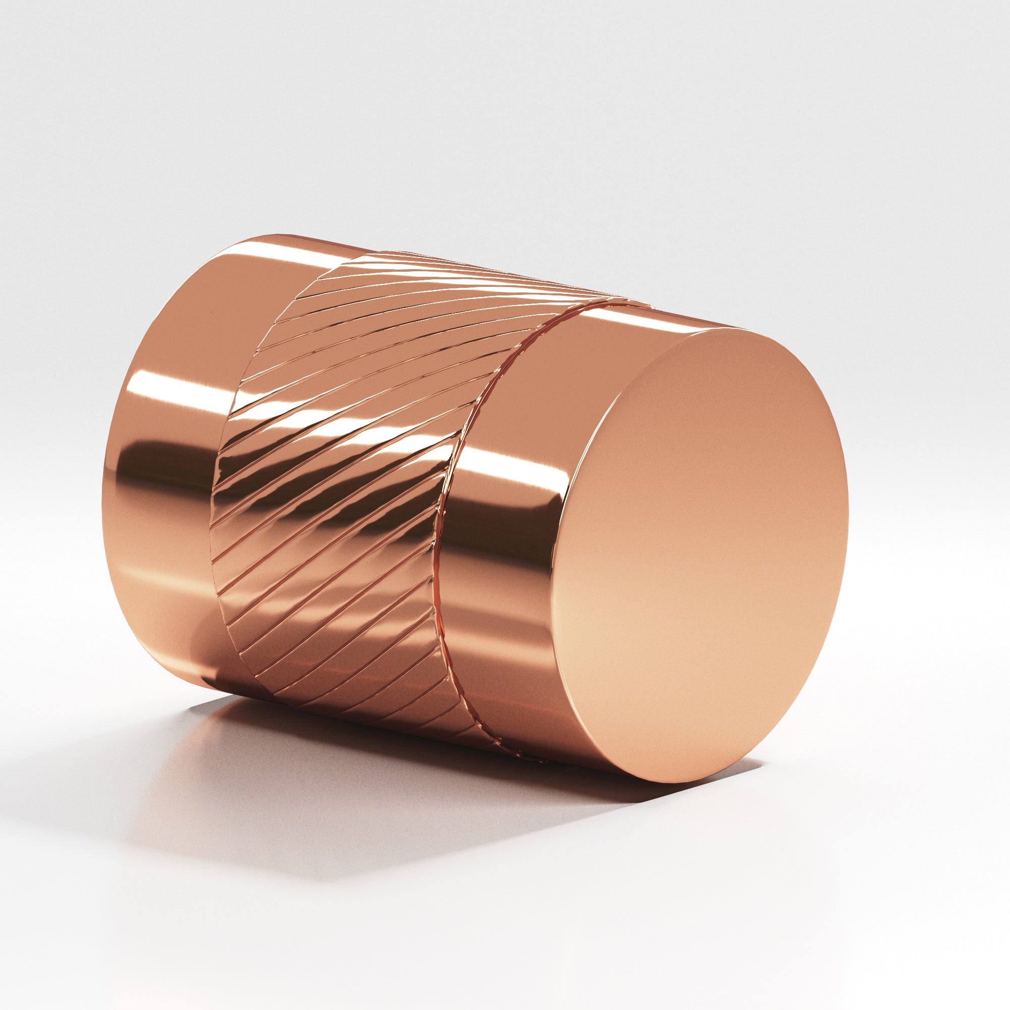 Colonial Bronze Series 548 .75" Round Single-Knurled Cabinet Knob Back-To-Back Shower Kit Polished Copper / .75"