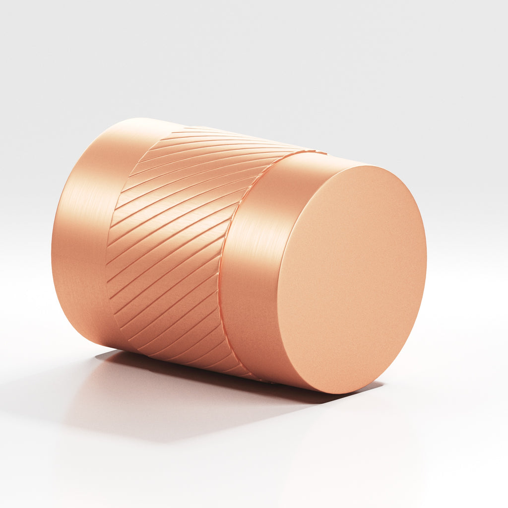 Colonial Bronze Series 548 .75" Round Single-Knurled Cabinet Knob Back-To-Back Shower Kit Matte Satin Copper / .75"