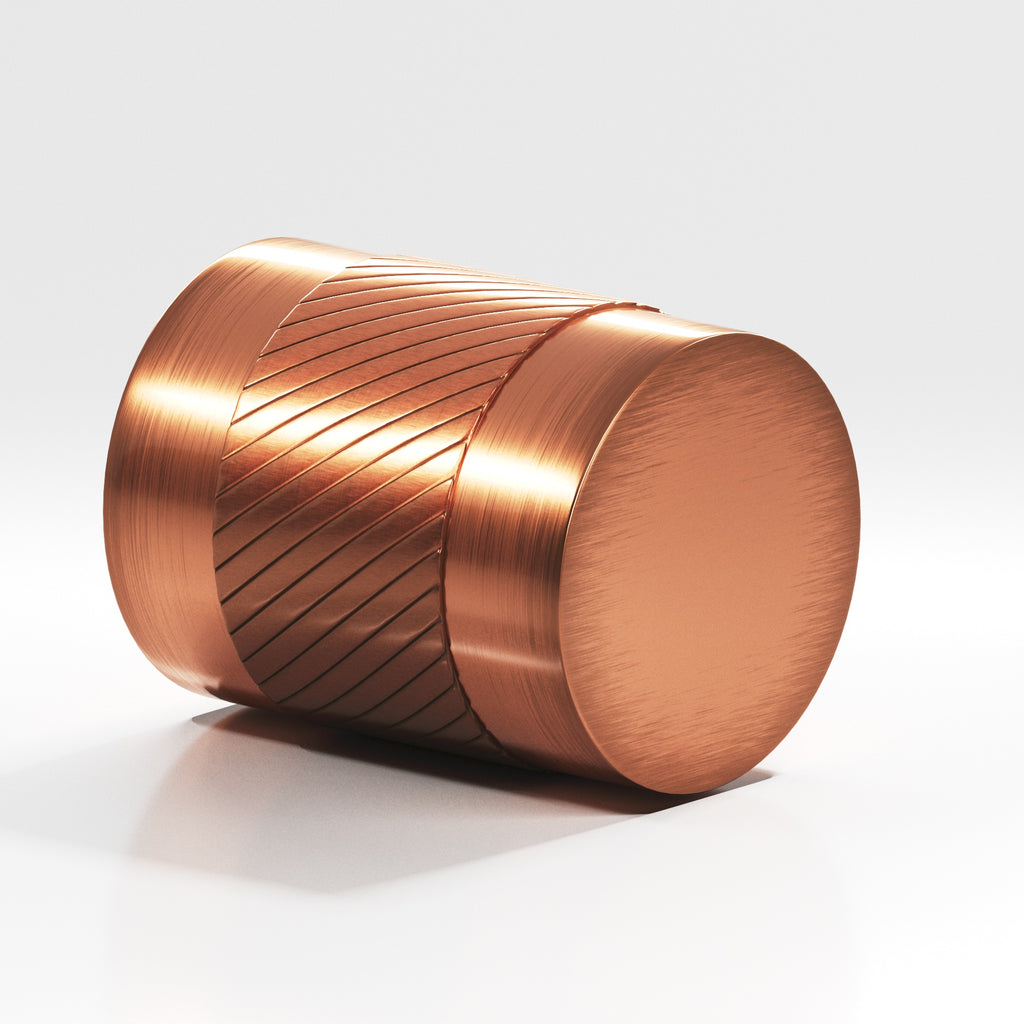 Colonial Bronze Series 548 .75" Round Single-Knurled Cabinet Knob Back-To-Back Shower Kit Antique Copper / .75"
