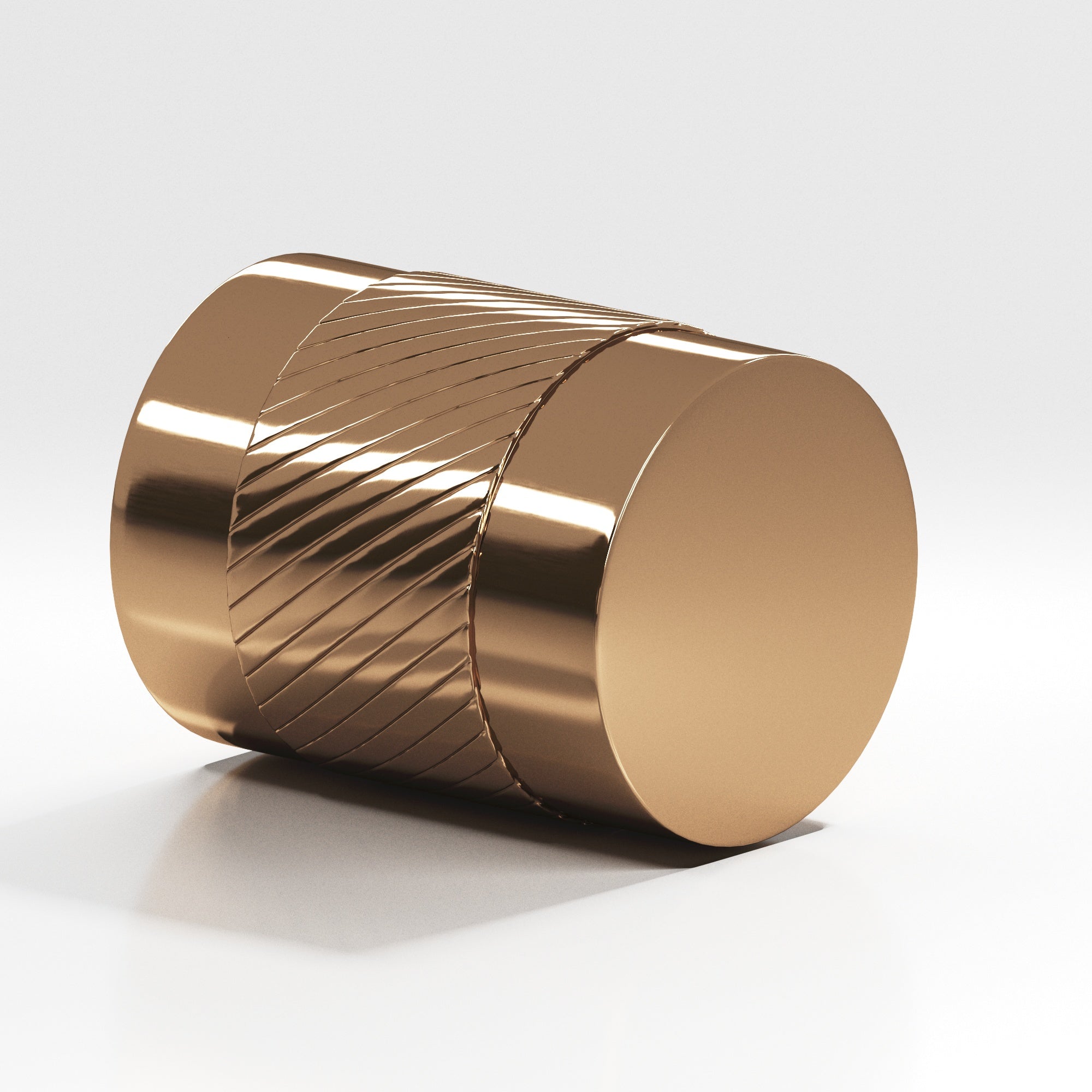 Colonial Bronze Series 548 .75" Round Single-Knurled Cabinet Knob Back-To-Back Shower Kit Polished Bronze / .75"