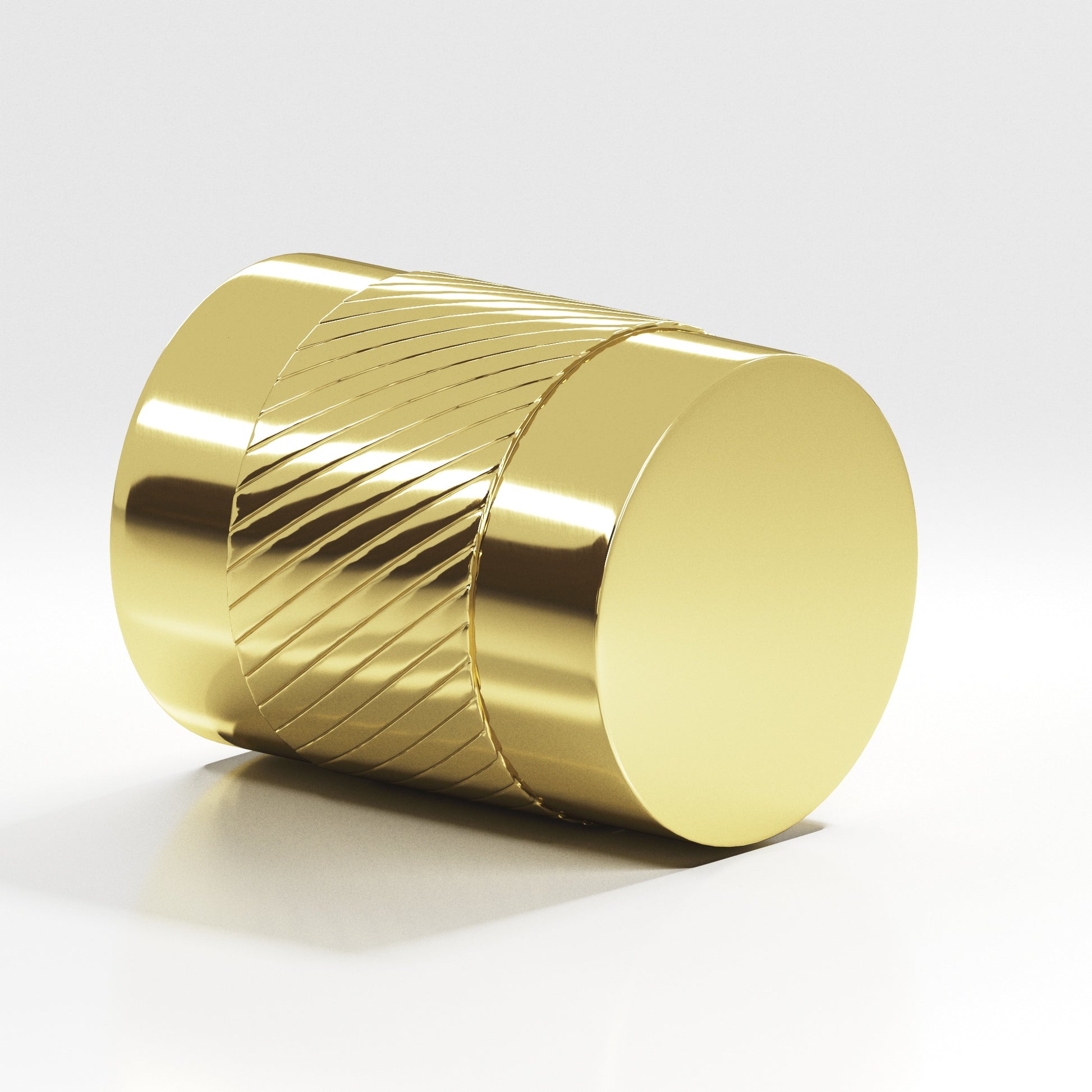 Colonial Bronze Series 548 .75" Round Single-Knurled Cabinet Knob Back-To-Back Shower Kit Polished Brass / .75"