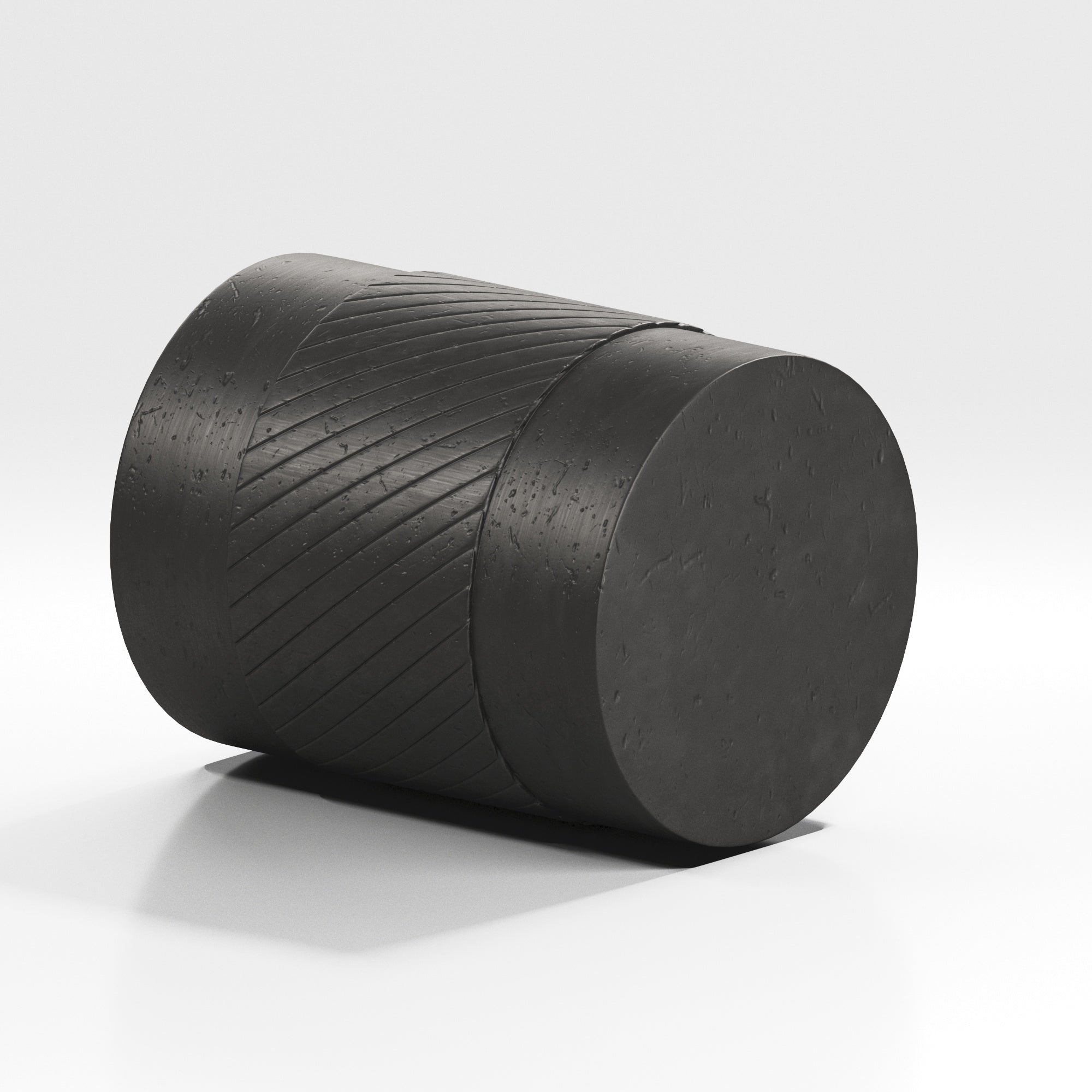 Colonial Bronze Series 550 1.25" Round Single-Knurled Cabinet Knob Back-To-Back Shower Kit Distressed Satin Black / 1.25"