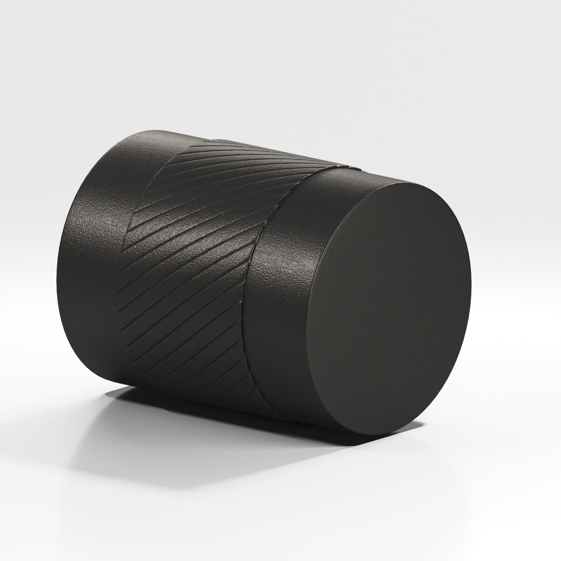 Colonial Bronze Series 549 1" Round Single-Knurled Cabinet Knob Back-To-Back Shower Kit Frost Black™ / 1"