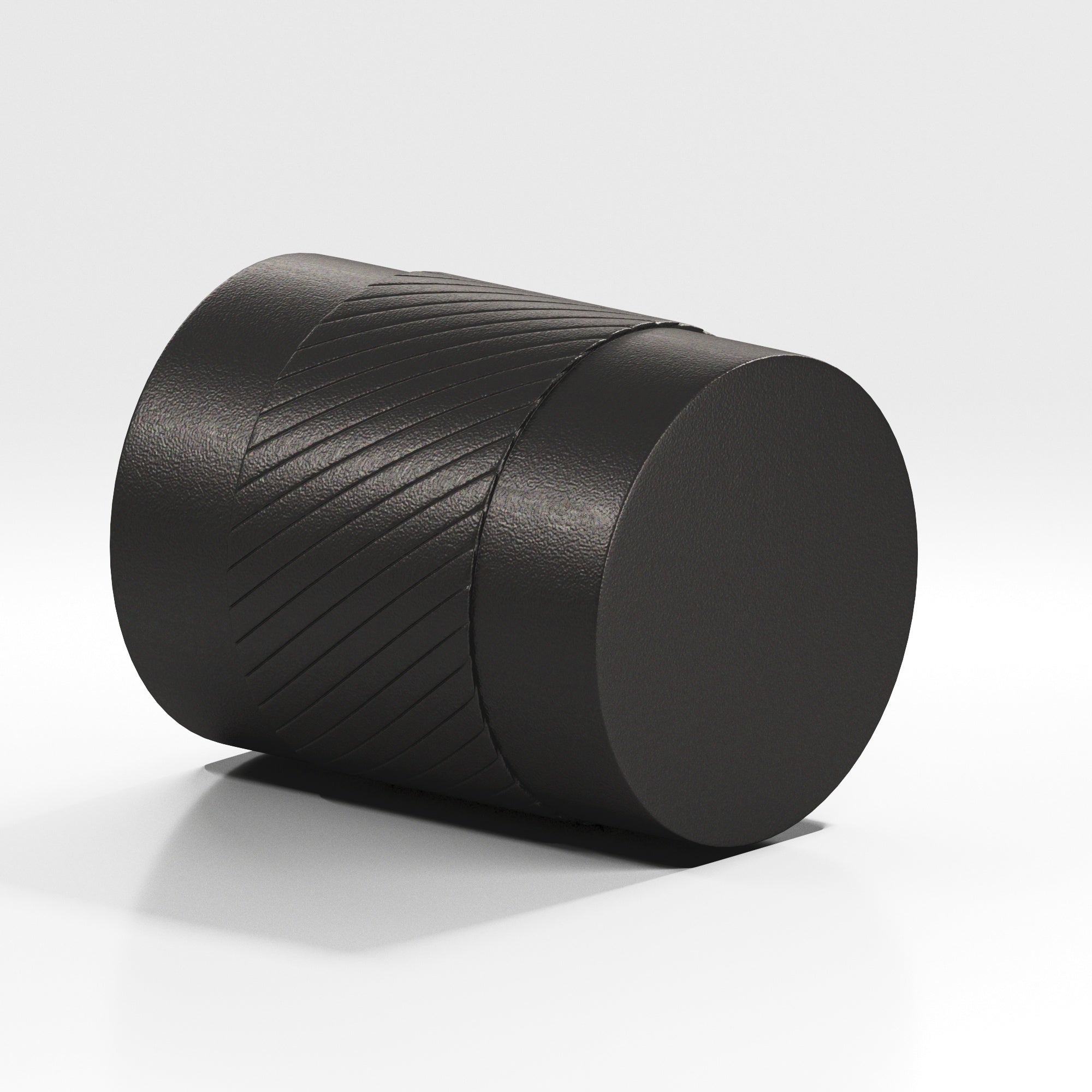 Colonial Bronze Series 550 1.25" Round Single-Knurled Cabinet Knob Back-To-Back Shower Kit Frost Black™ / 1.25"