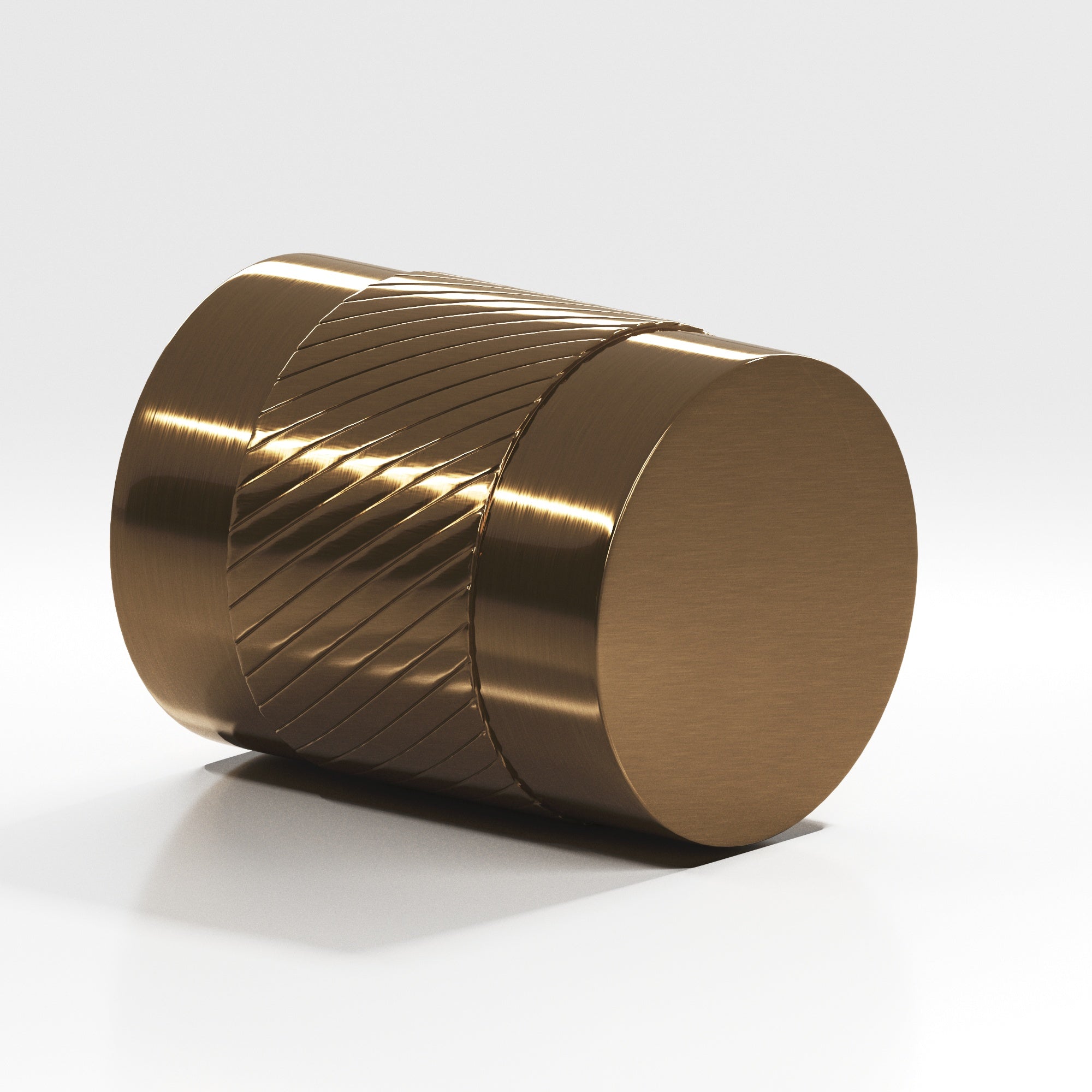 Colonial Bronze Series 549 1" Round Single-Knurled Cabinet Knob Back-To-Back Shower Kit Light Statuary Bronze / 1"