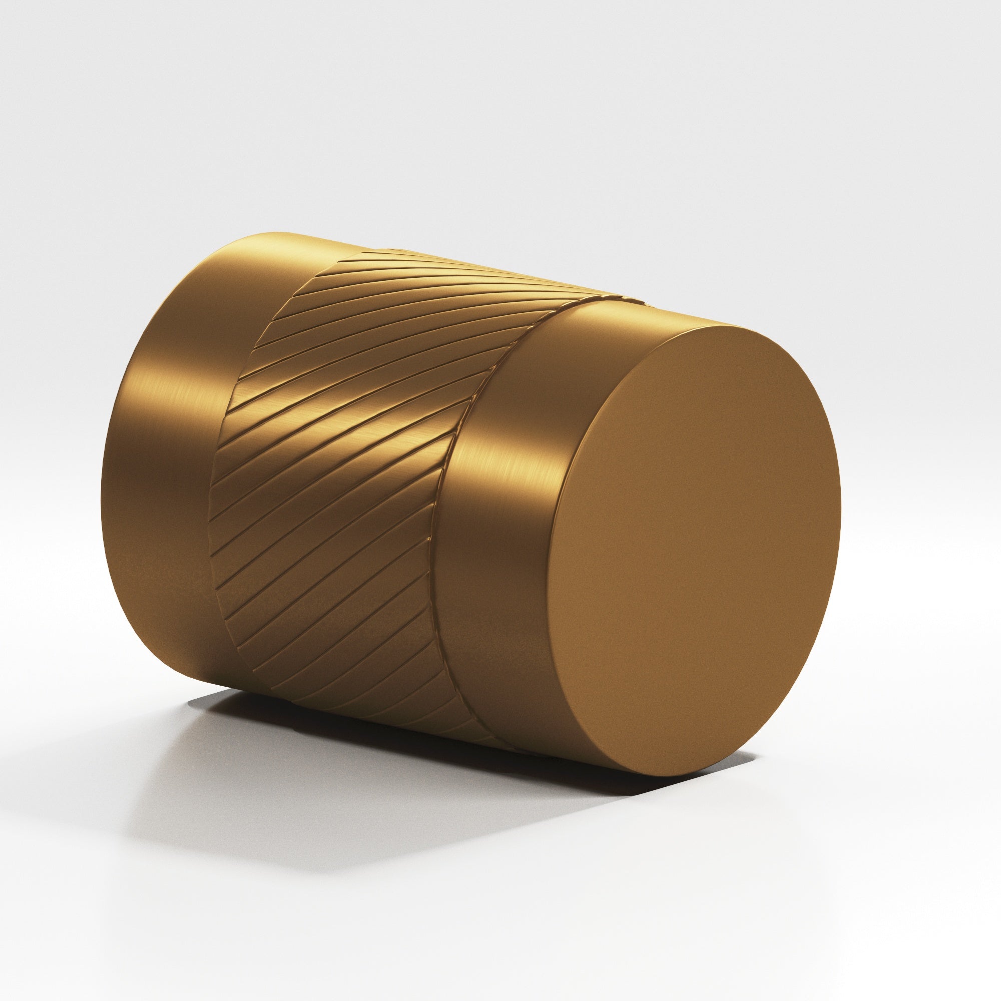 Colonial Bronze Series 550 1.25" Round Single-Knurled Cabinet Knob Back-To-Back Shower Kit Matte Light Statuary Bronze / 1.25"