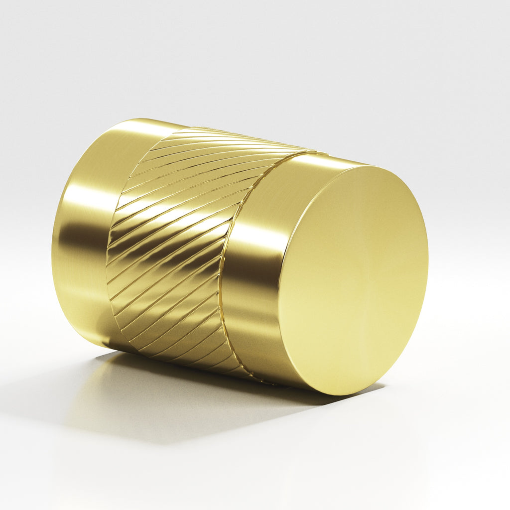 Colonial Bronze Series 548 .75" Round Single-Knurled Cabinet Knob Back-To-Back Shower Kit Unlacquered Polished Brass / .75"