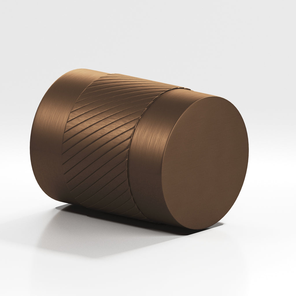 Colonial Bronze Series 548 .75" Round Single-Knurled Cabinet Knob Back-To-Back Shower Kit Matte Oil Rubbed Bronze / .75"