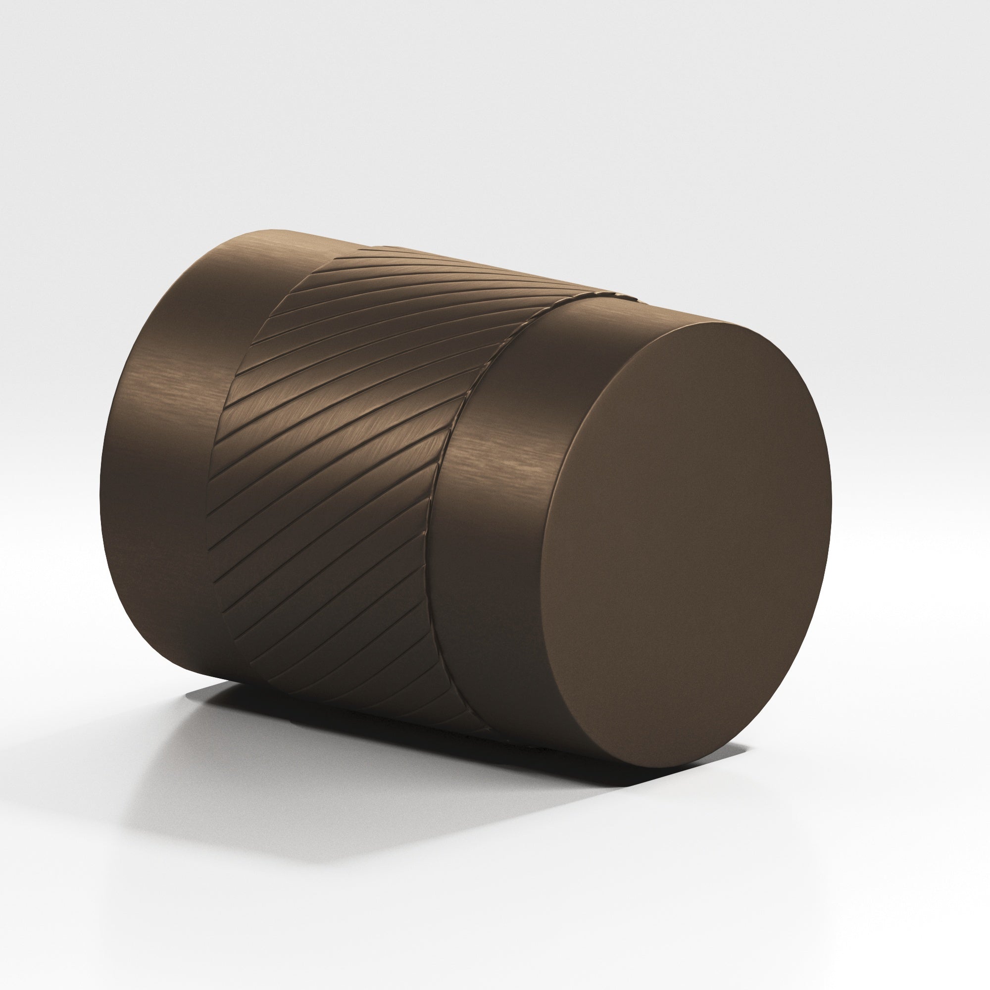 Colonial Bronze Series 550 1.25" Round Single-Knurled Cabinet Knob Back-To-Back Shower Kit Heritage Bronze / 1.25"