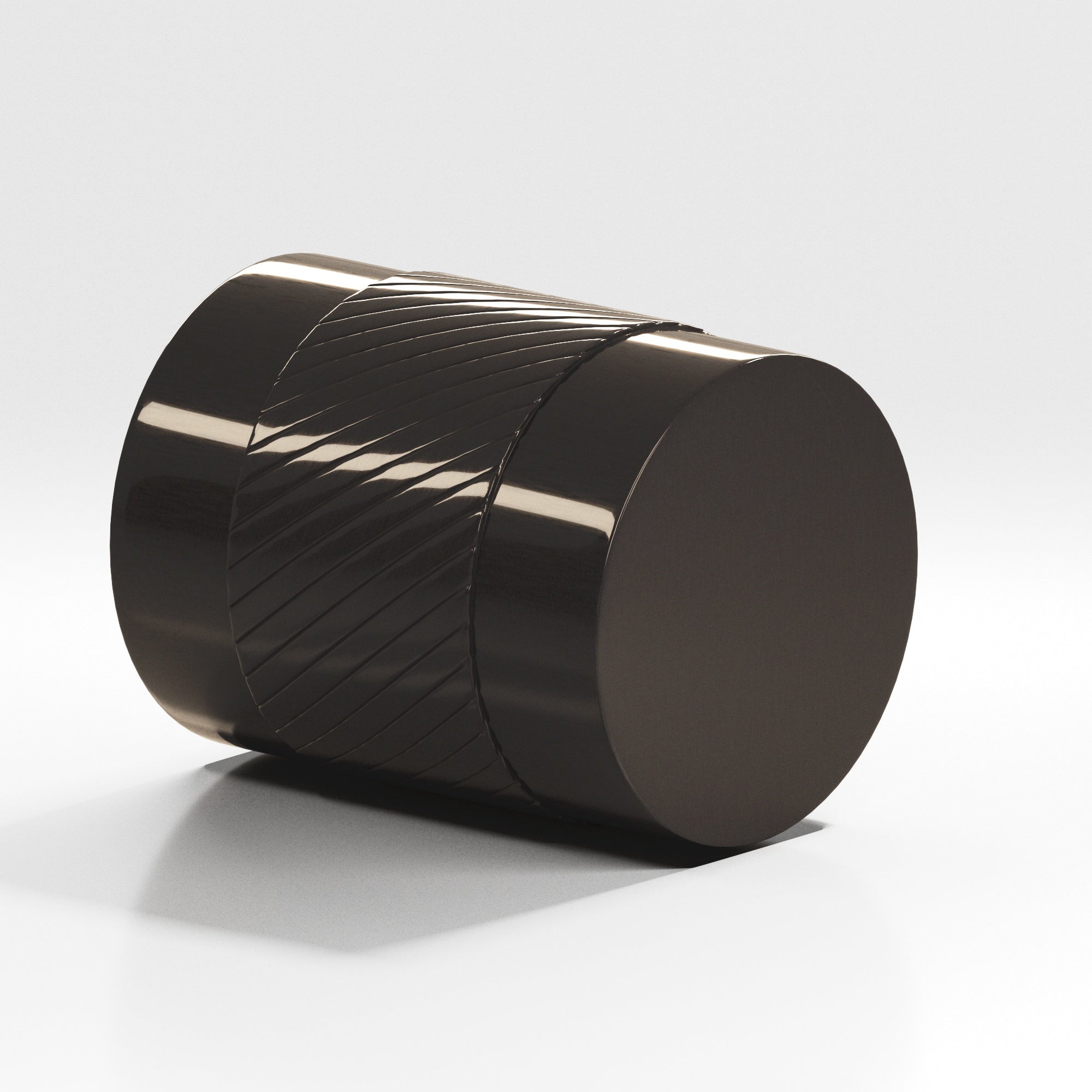 Colonial Bronze Series 548 .75" Round Single-Knurled Cabinet Knob Back-To-Back Shower Kit Dark Statuary Bronze / .75"