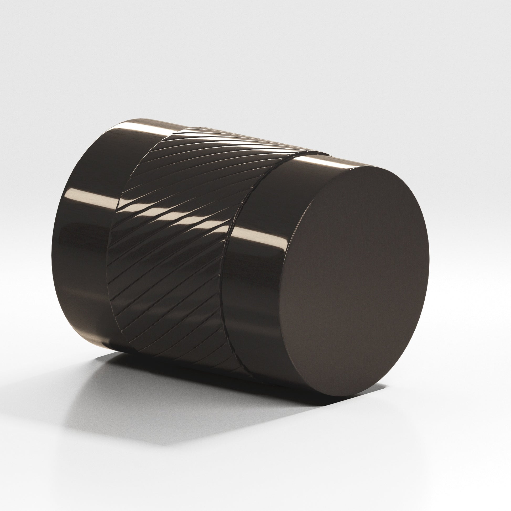 Colonial Bronze Series 549 1" Round Single-Knurled Cabinet Knob Back-To-Back Shower Kit Dark Statuary Bronze / 1"