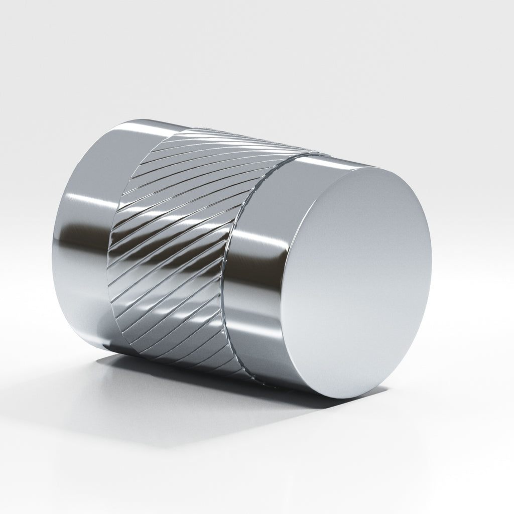 Colonial Bronze Series 548 .75" Round Single-Knurled Cabinet Knob Back-To-Back Shower Kit Polished Chrome / .75"