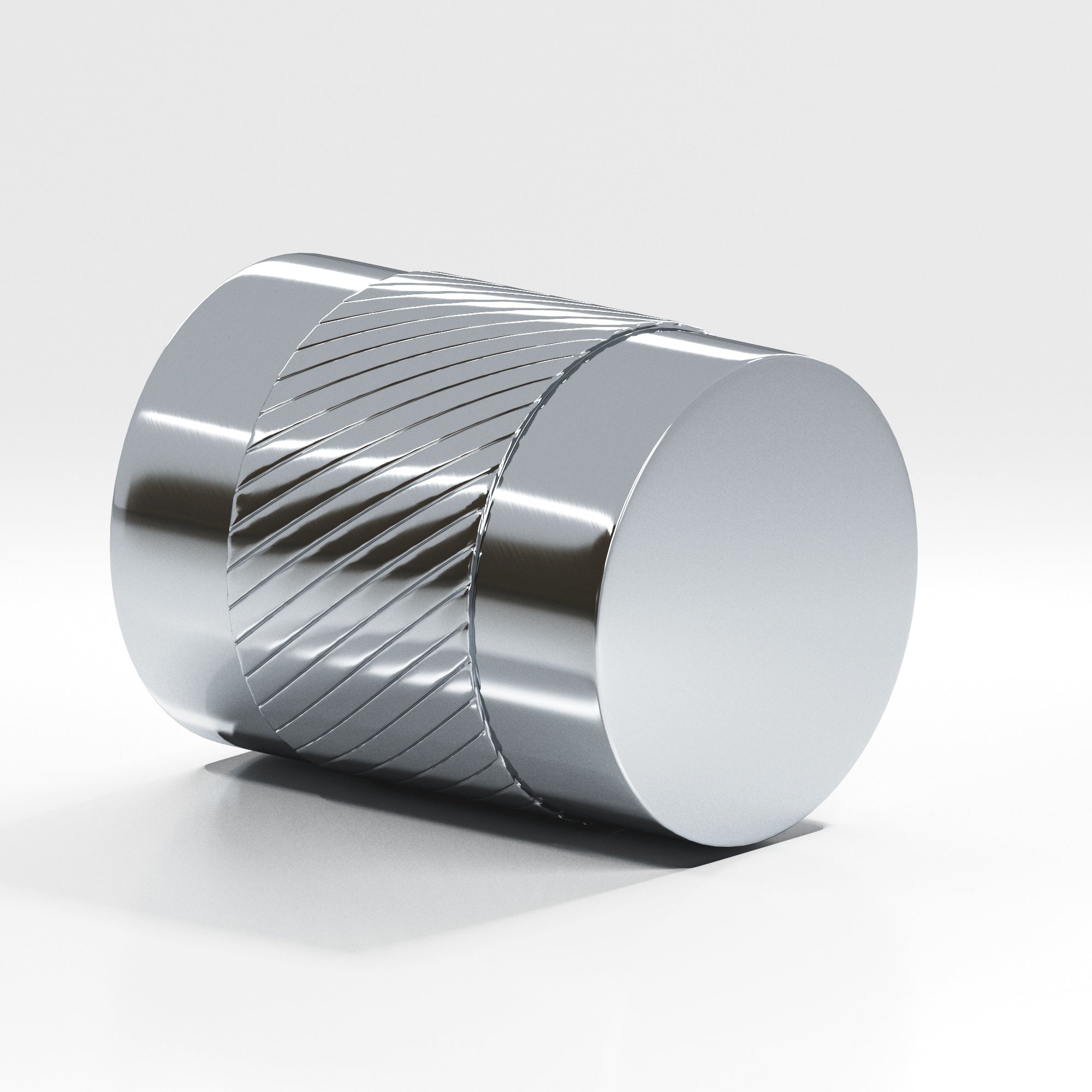 Colonial Bronze Series 550 1.25" Round Single-Knurled Cabinet Knob Back-To-Back Shower Kit Polished Chrome / 1.25"