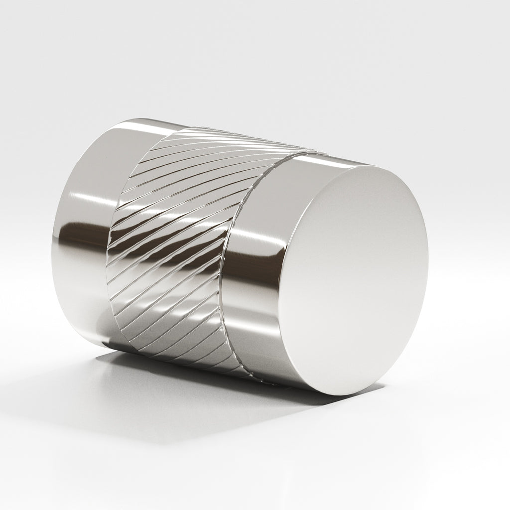 Colonial Bronze Series 548 .75" Round Single-Knurled Cabinet Knob Back-To-Back Shower Kit Polished Nickel / .75"