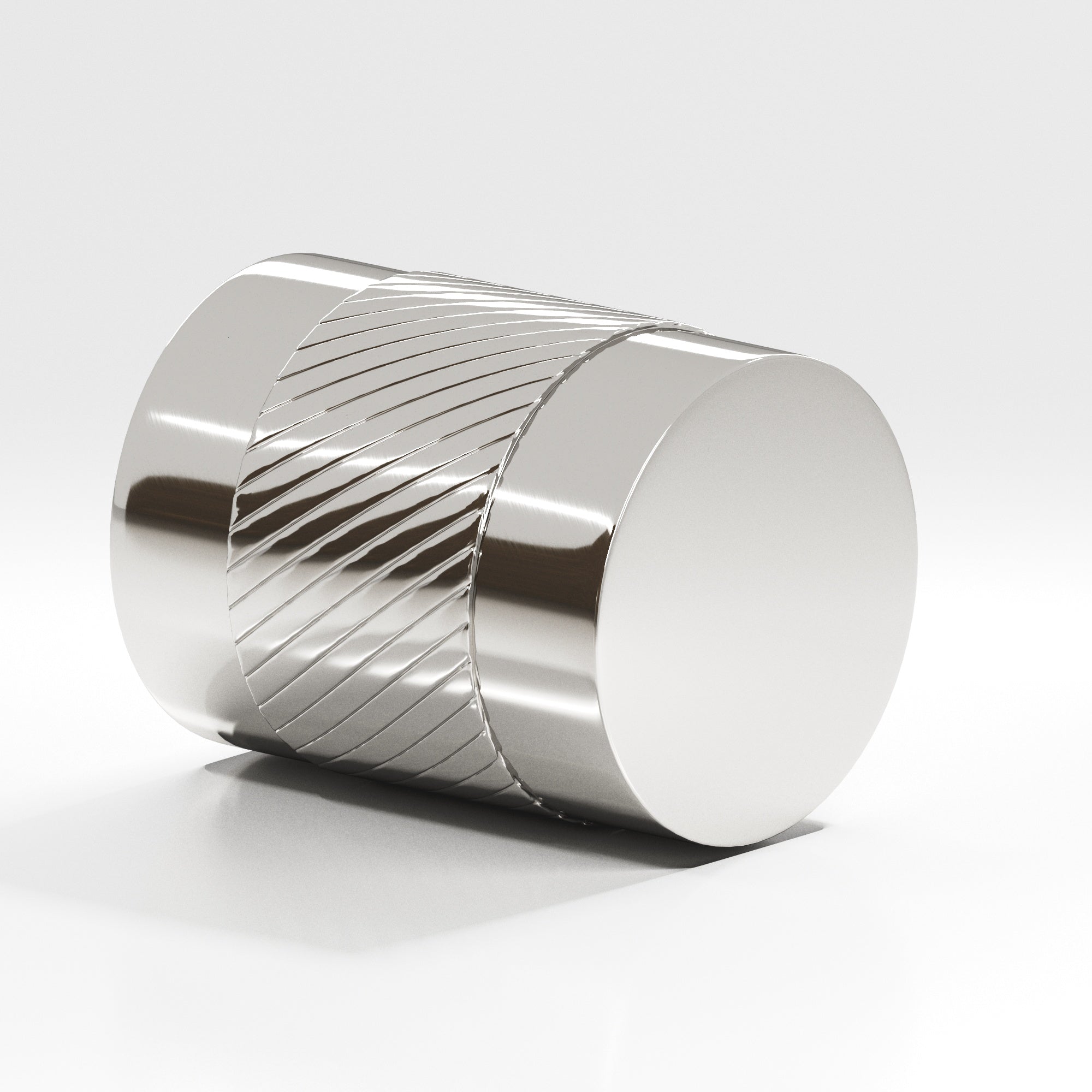 Colonial Bronze Series 550 1.25" Round Single-Knurled Cabinet Knob Back-To-Back Shower Kit Polished Nickel / 1.25"