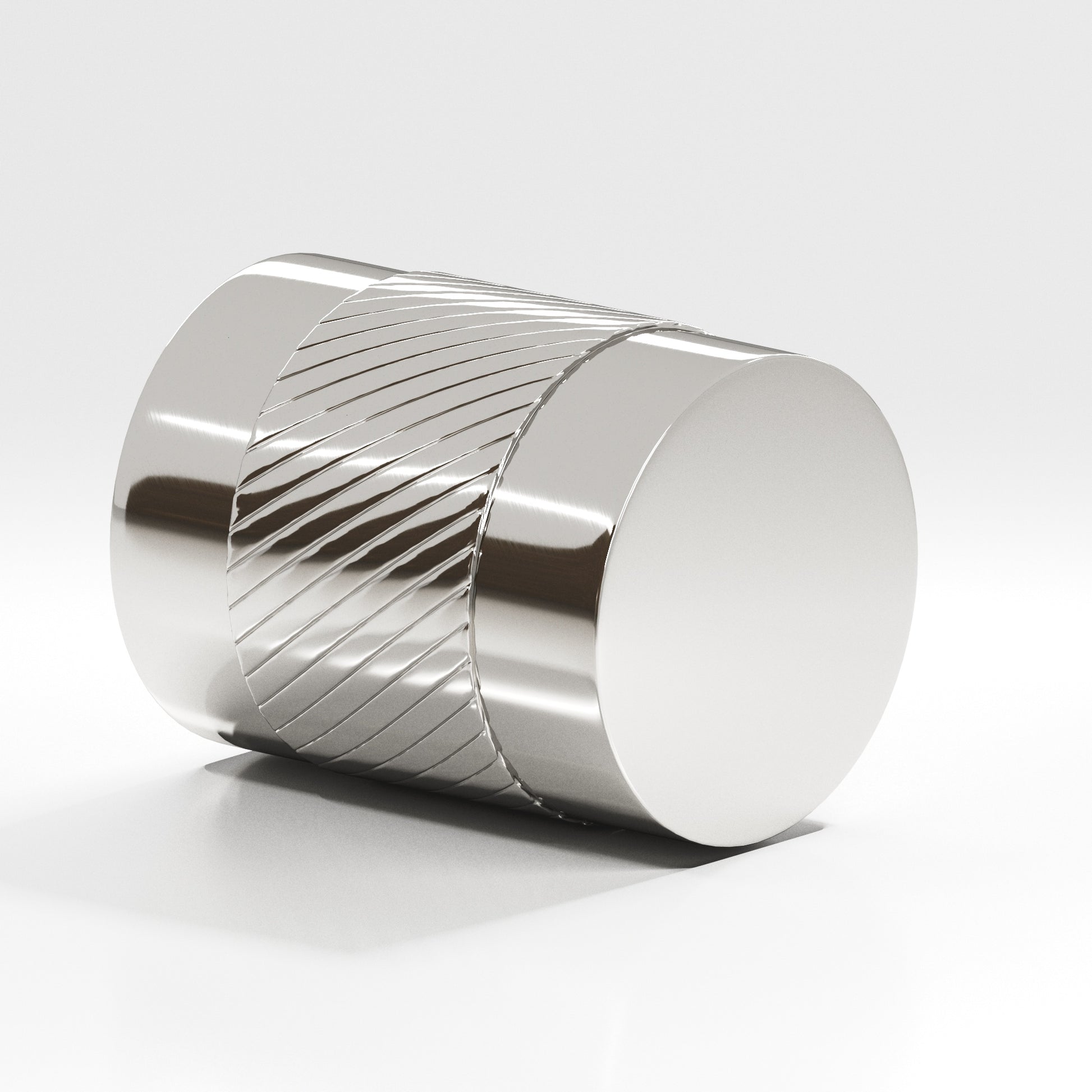 Colonial Bronze Series 549 1" Round Single-Knurled Cabinet Knob Back-To-Back Shower Kit Polished Nickel / 1"