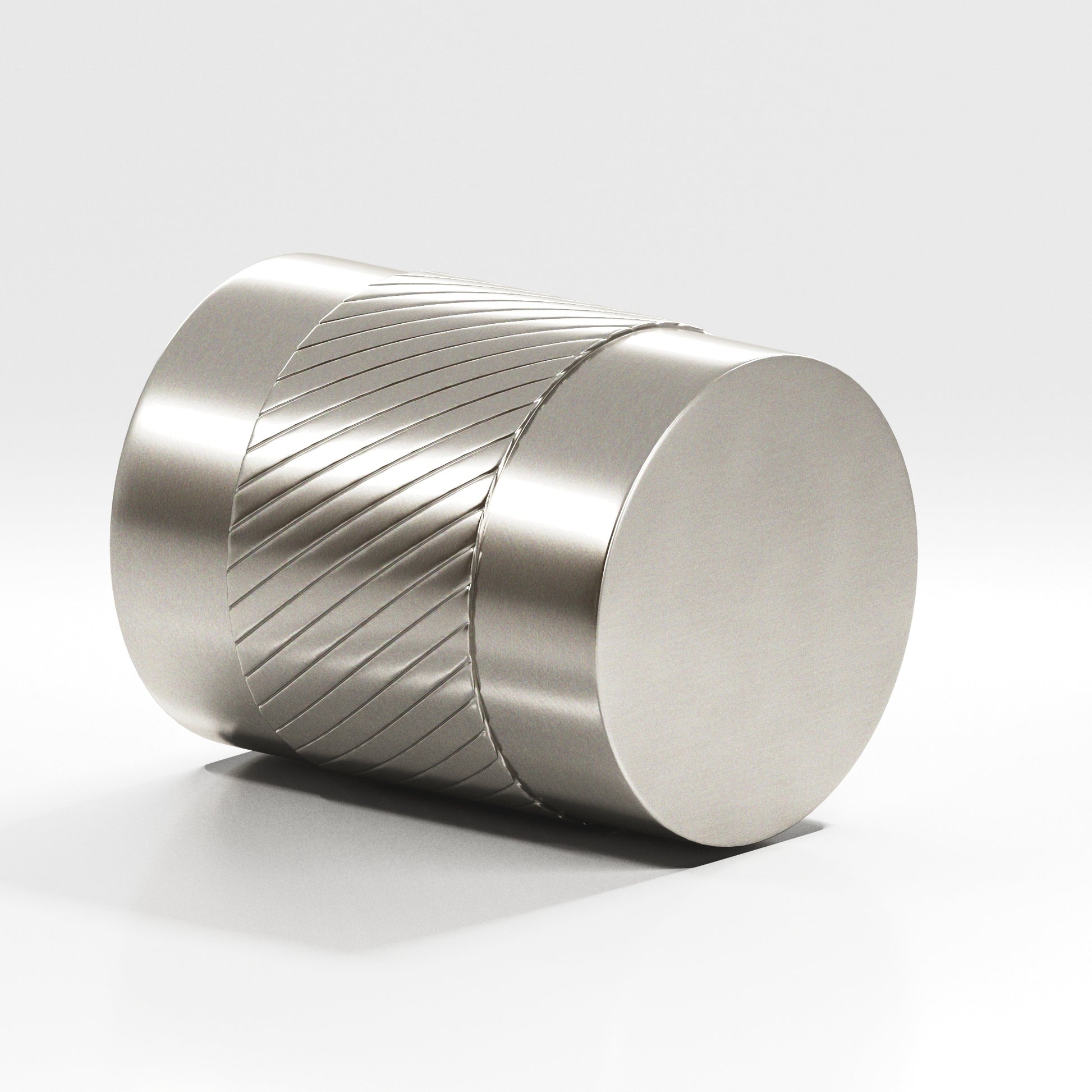 Colonial Bronze Series 549 1" Round Single-Knurled Cabinet Knob Back-To-Back Shower Kit Satin Nickel / 1"