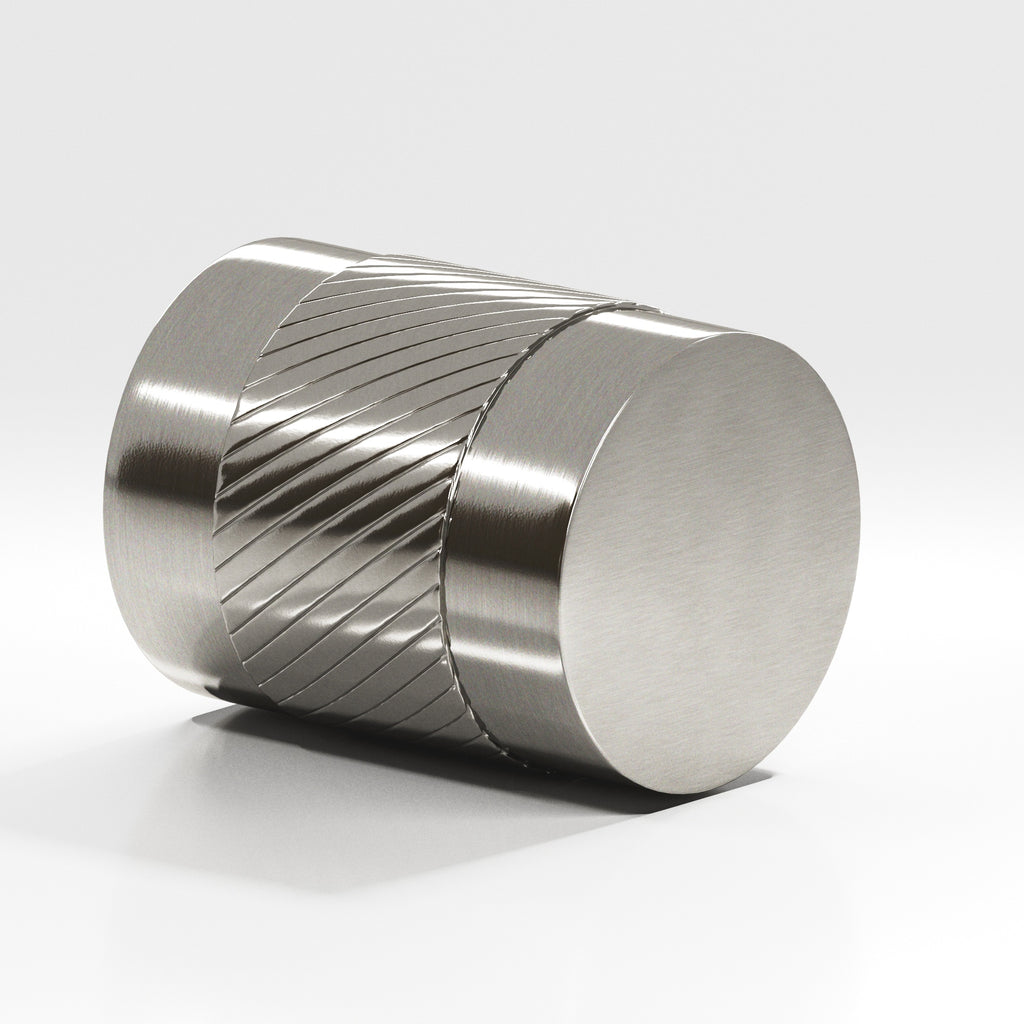 Colonial Bronze Series 548 .75" Round Single-Knurled Cabinet Knob Back-To-Back Shower Kit Nickel Stainless / .75"
