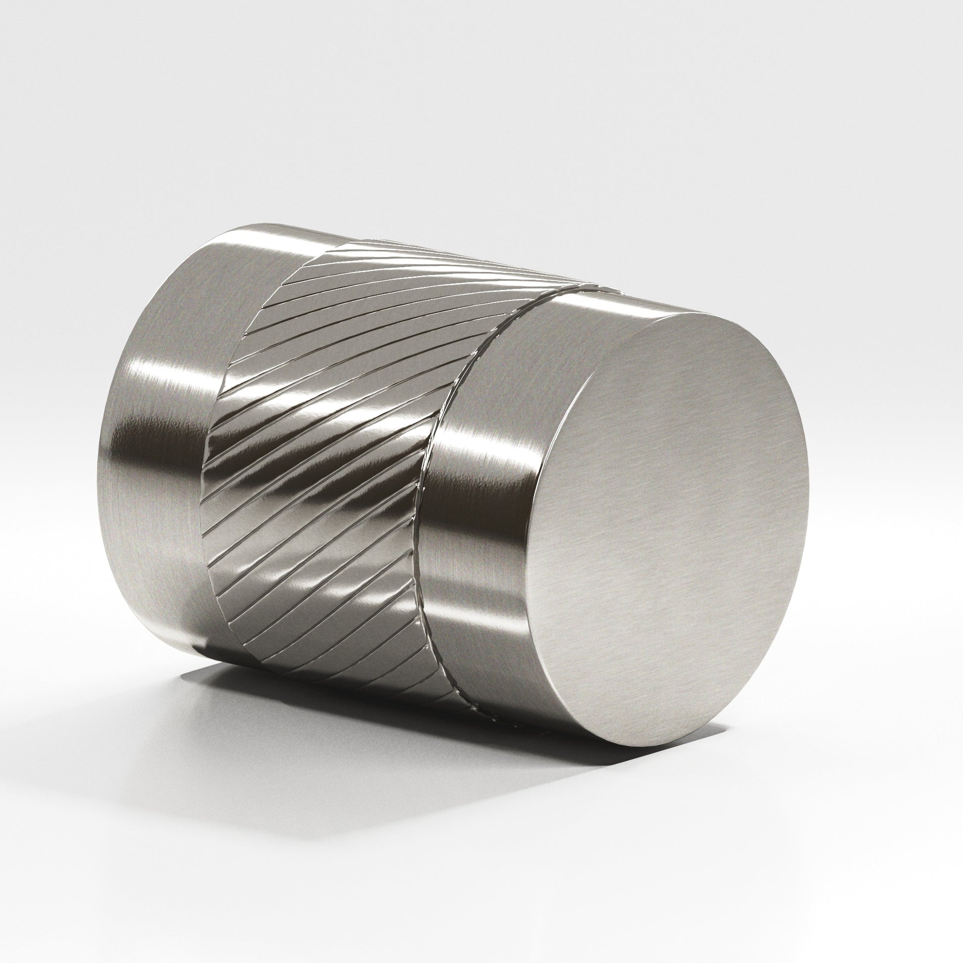 Colonial Bronze Series 550 1.25" Round Single-Knurled Cabinet Knob Back-To-Back Shower Kit Nickel Stainless / 1.25"