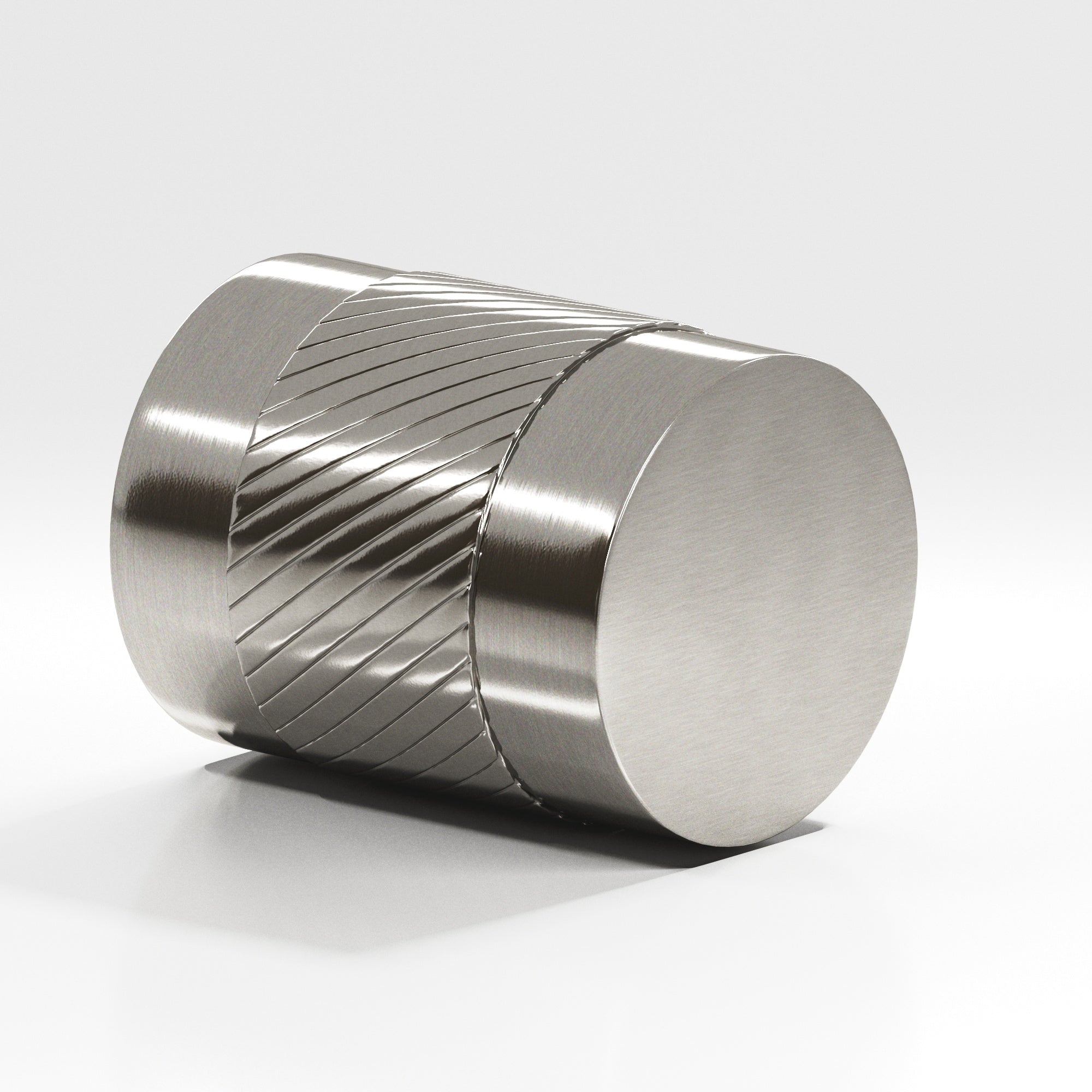 Colonial Bronze Series 549 1" Round Single-Knurled Cabinet Knob Back-To-Back Shower Kit Nickel Stainless / 1"