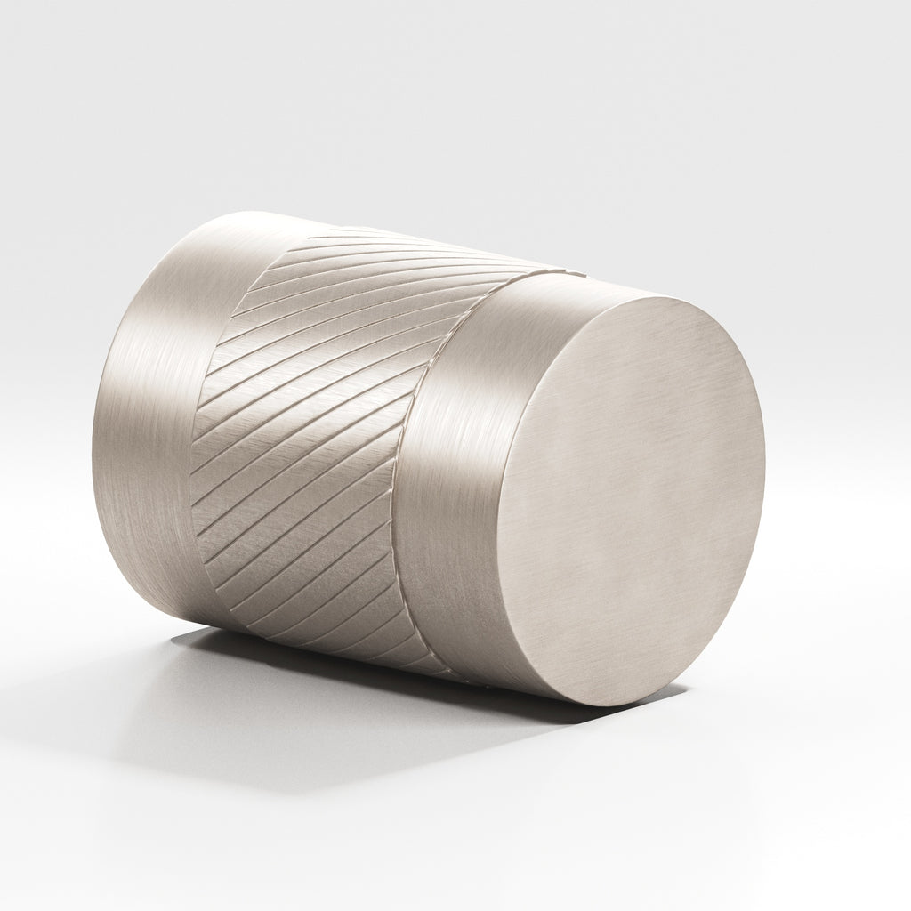 Colonial Bronze Series 548 .75" Round Single-Knurled Cabinet Knob Back-To-Back Shower Kit Matte Satin Nickel / .75"