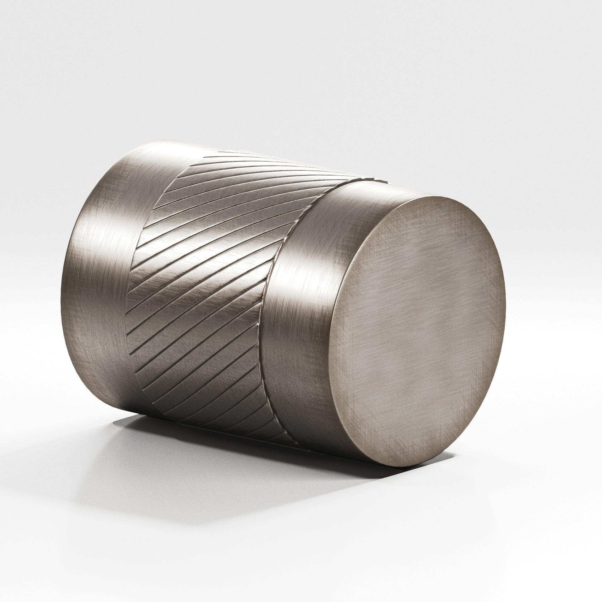 Colonial Bronze Series 550 1.25" Round Single-Knurled Cabinet Knob Back-To-Back Shower Kit Pewter / 1.25"